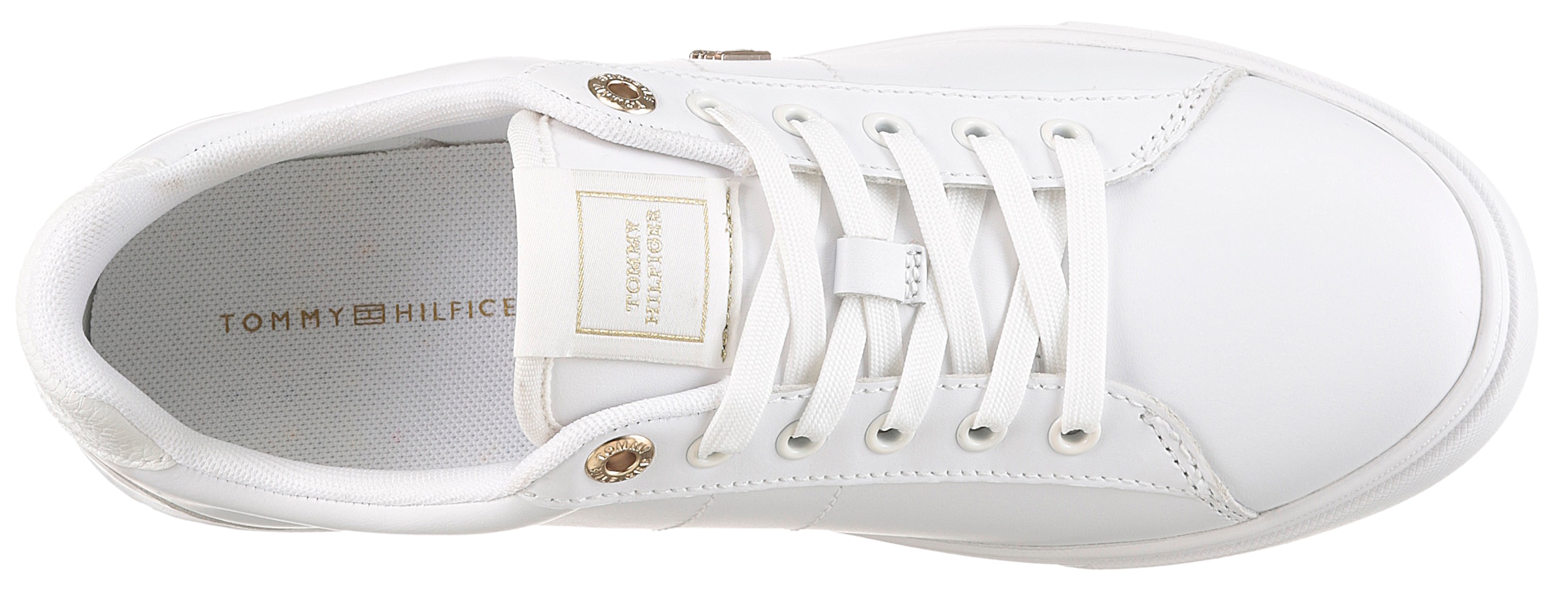 Tommy Hilfiger Sneaker »ESSENTIAL ELEVATED COURT SNEAKER«  , Freizeitschuh, Halbschuh, Schnürschuh mit TH-Schmuckelement