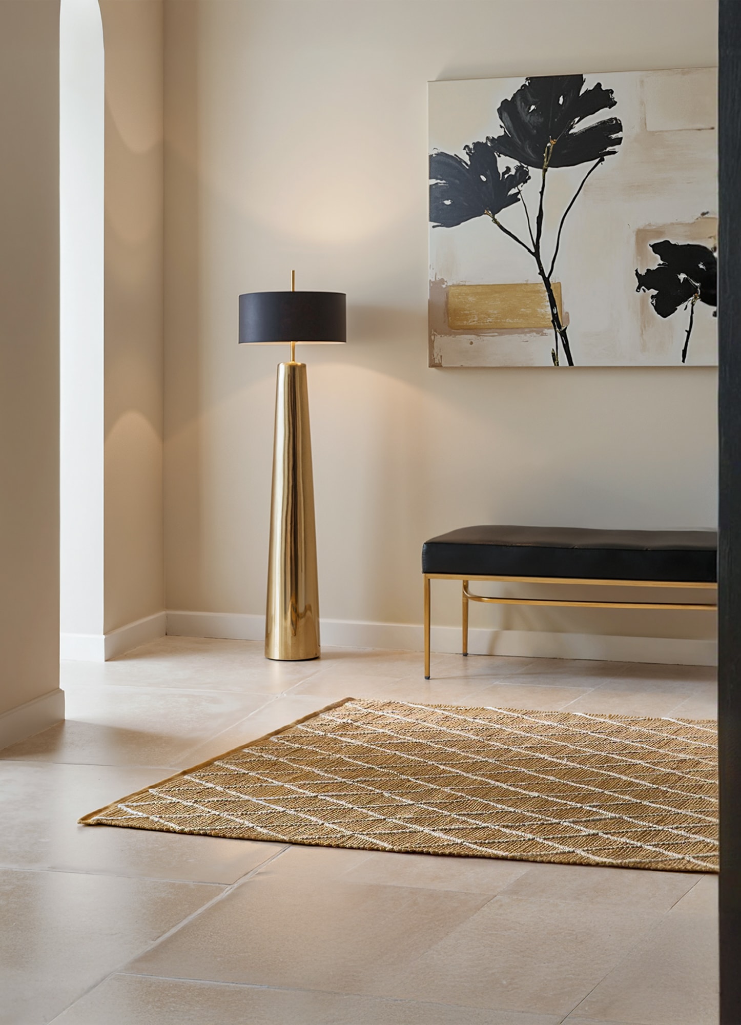 HANSE Home Tapis »Kunu  Juteteppich« Rectangulaire 10 mm Höhe Naturfasern, Jute mit Baumwolle, Wohnzimmer, Diele, Flur, Boho, Skandi