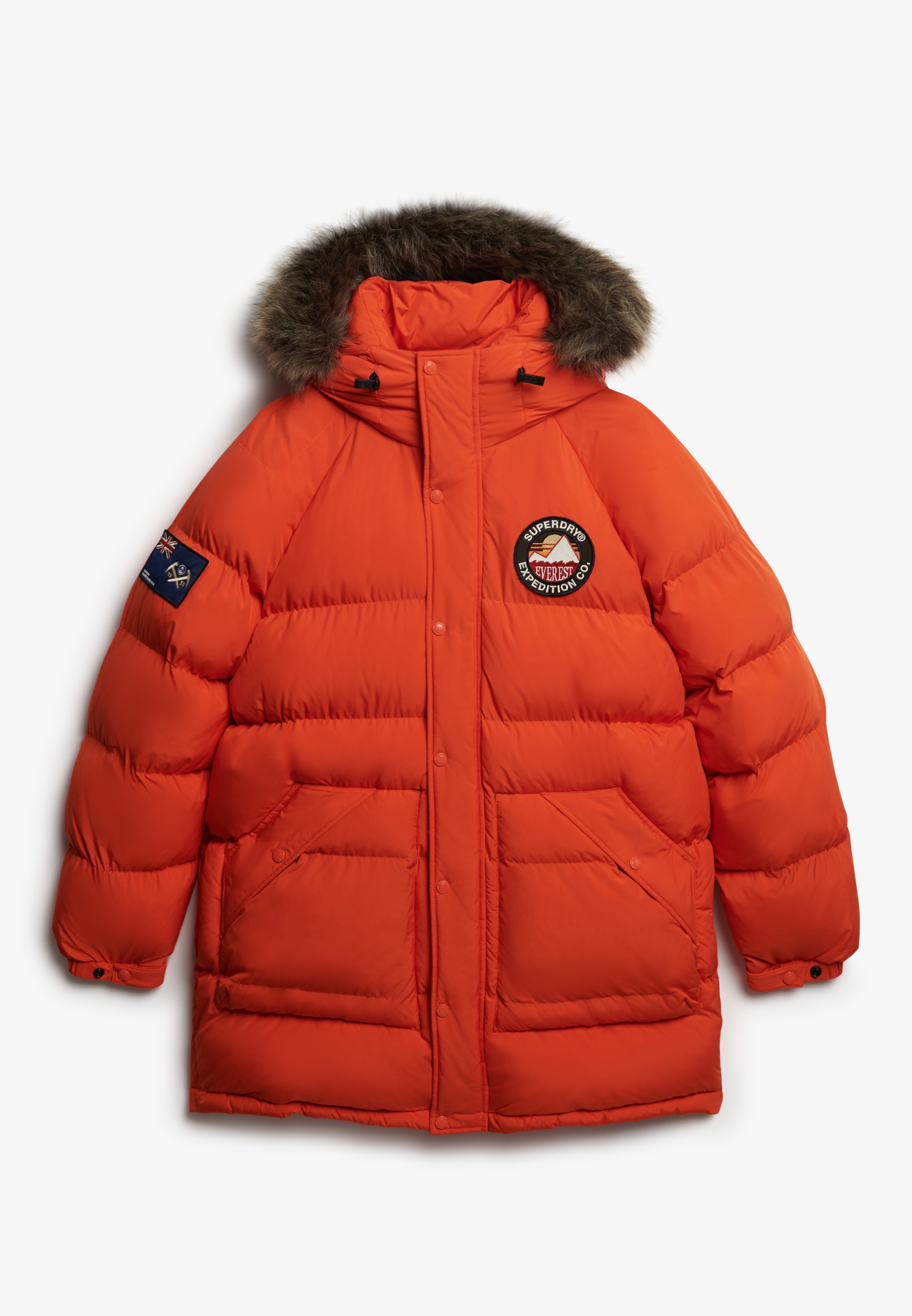 Superdry Veste matelassée »EVEREST LONGLINE BAFFLED PARKA« mit Kapuze