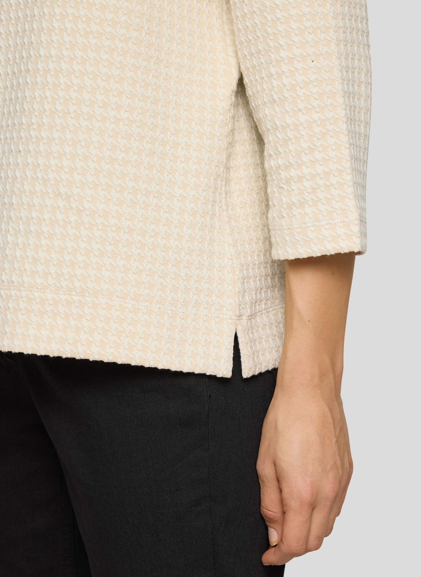 Rabe T-shirt à manches 3/4 mit grafischem Muster