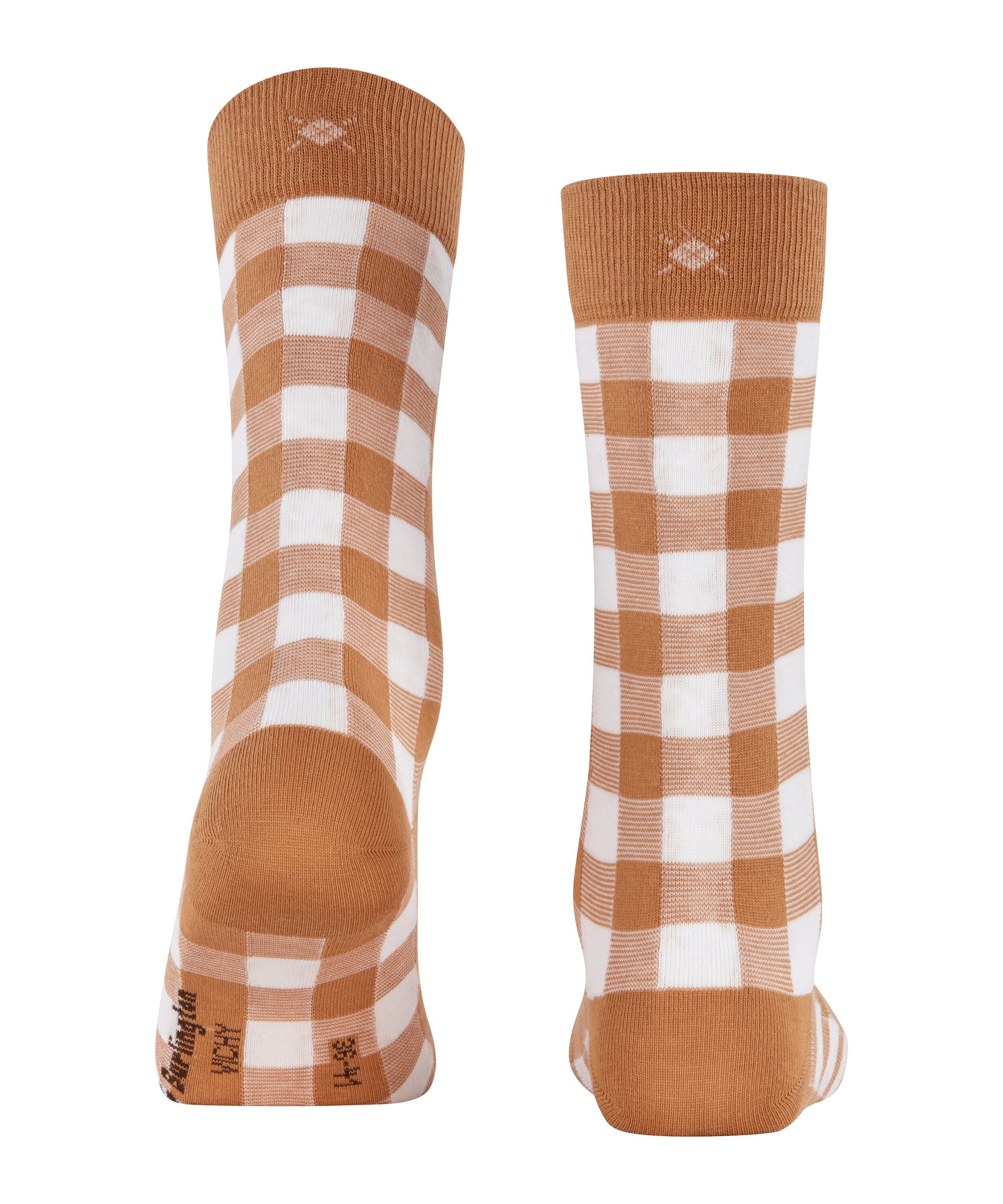 Burlington Chaussettes »Vichy« Taille unique 36-41, motif à carreaux, coton peigné