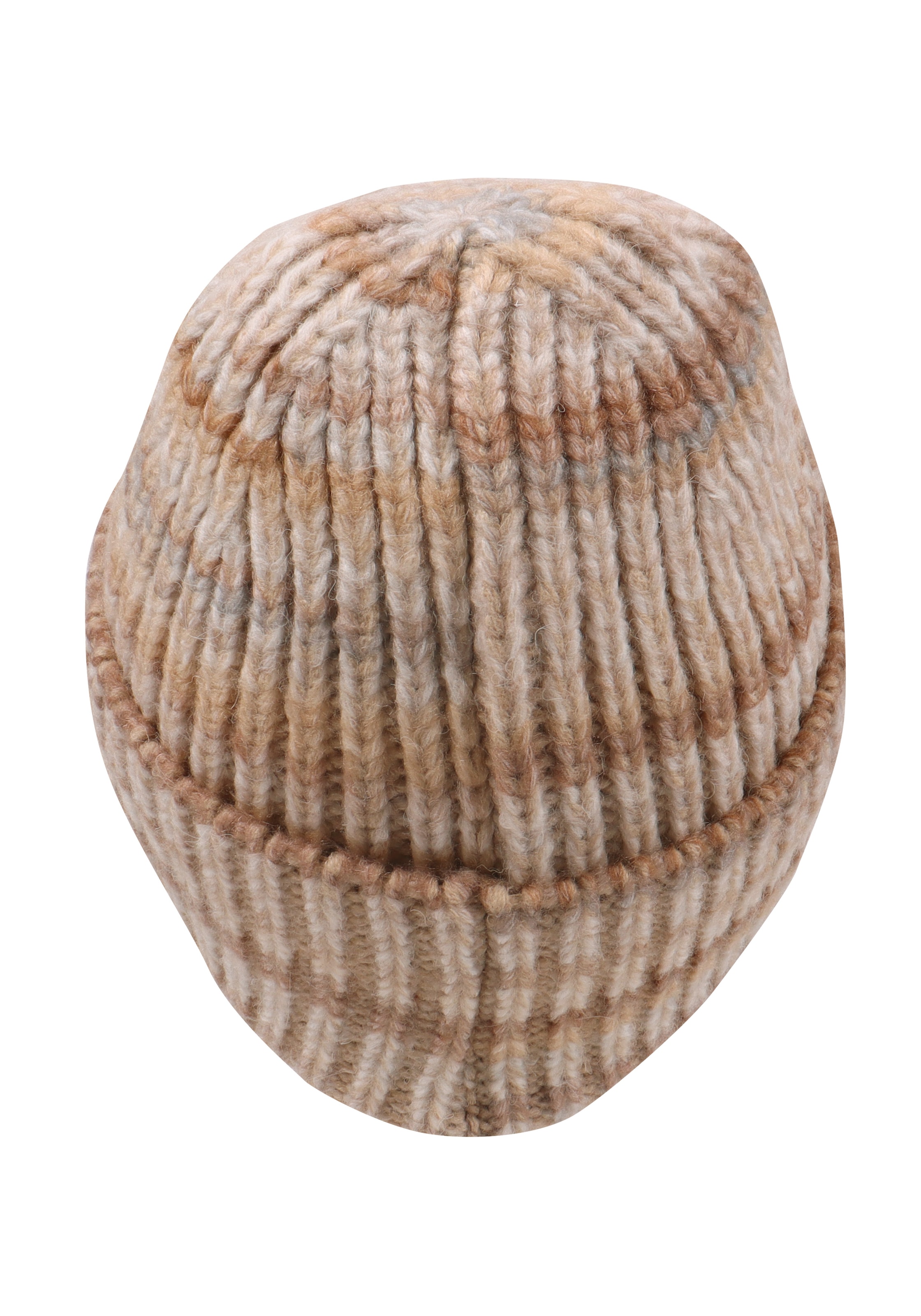 Capelli New York Beanie , mit Farbverlauf, Rippstrick, Wollanteil, wärmend