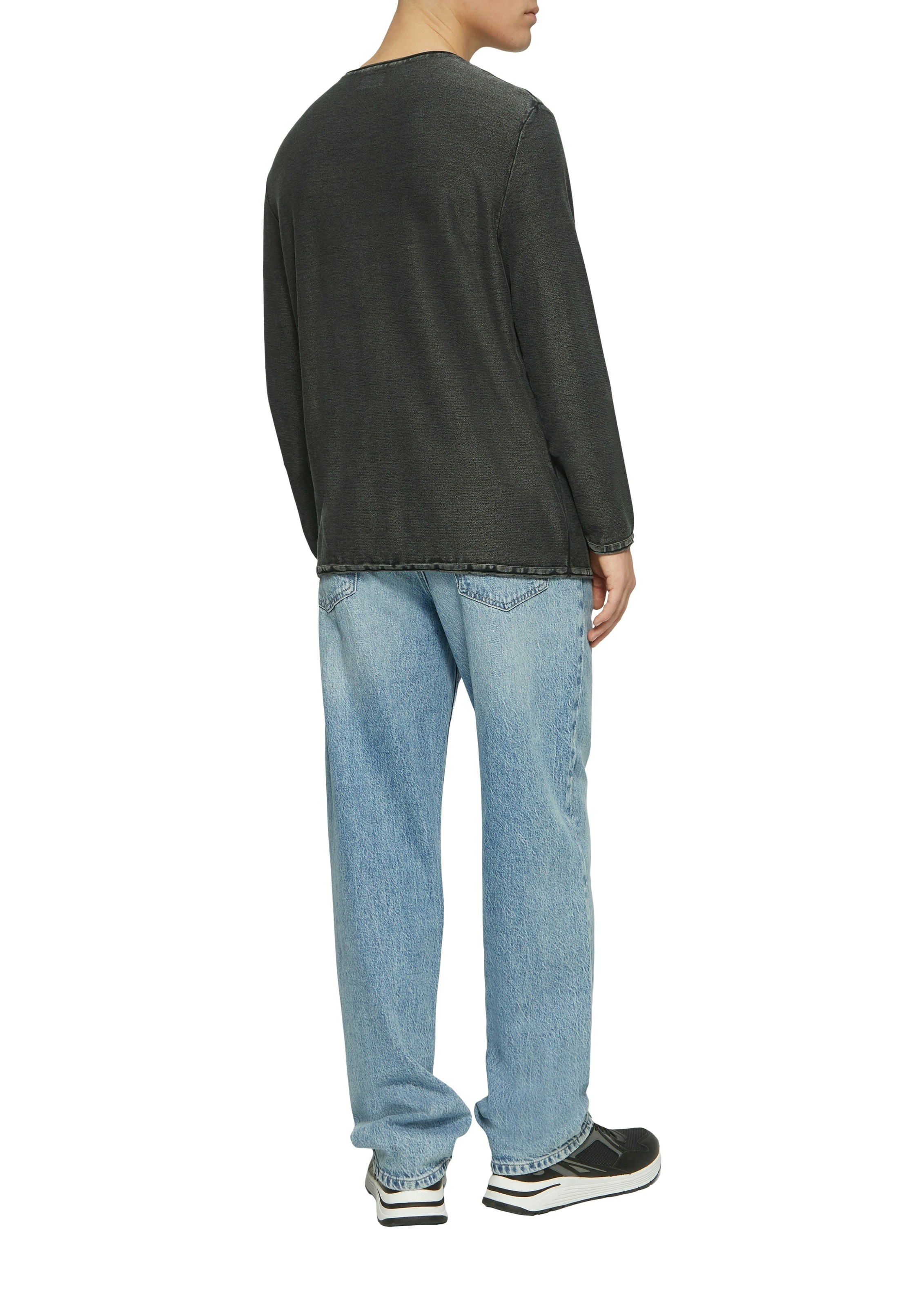QS Pull en tricot avec bord roulé