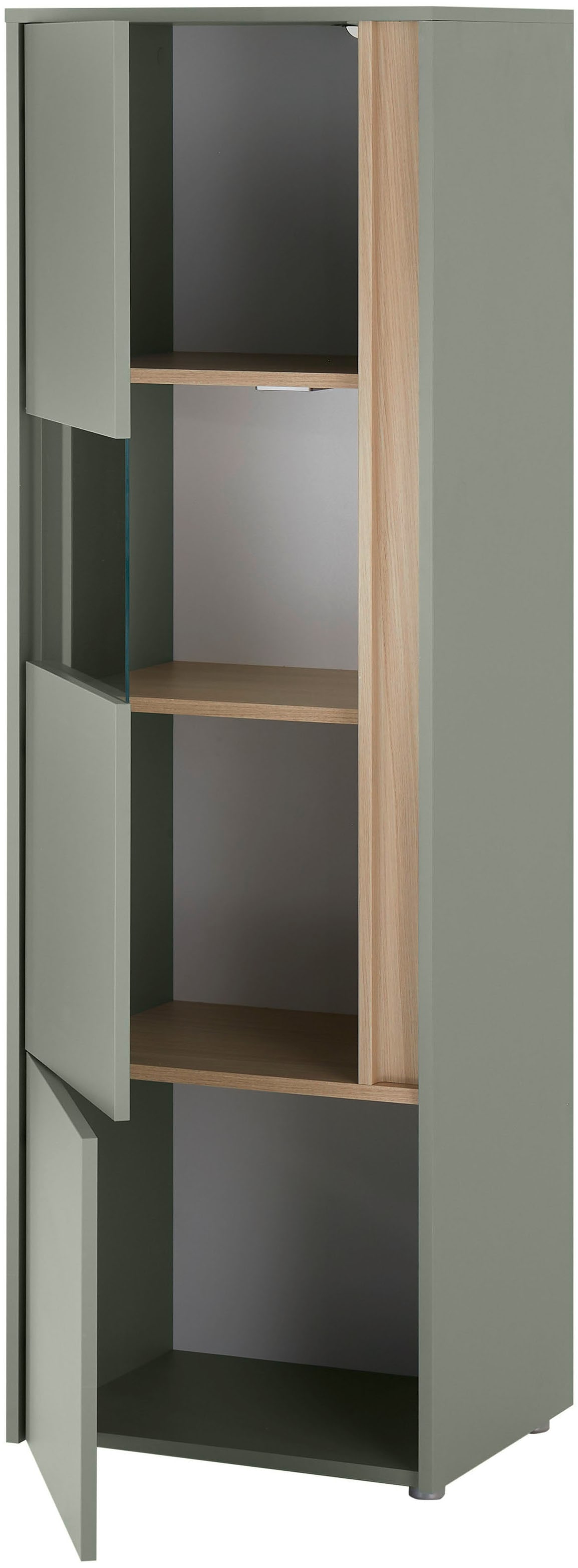 Home affaire Vitrine »City/Giron, moderner Hochschrank, Glasvitrine« zeitlos, modern, ausreichend Stauraum, vielseitig einsetzbar