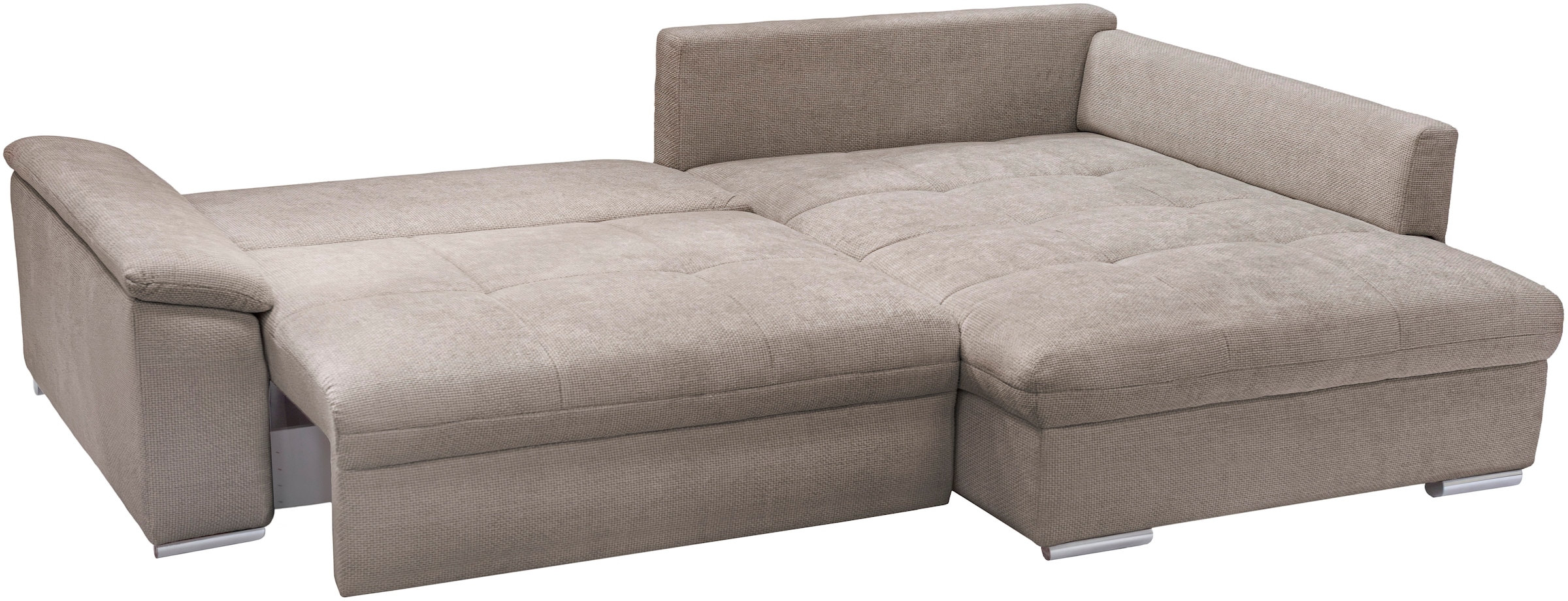 exxpo - sofa fashion Canapé d'angle »Casa Grande inkl. Bettfunktion, Bettkasten, OTTOs Choice, bequem« L-Form, guter Sitzkomfort, griosse Liegefläche