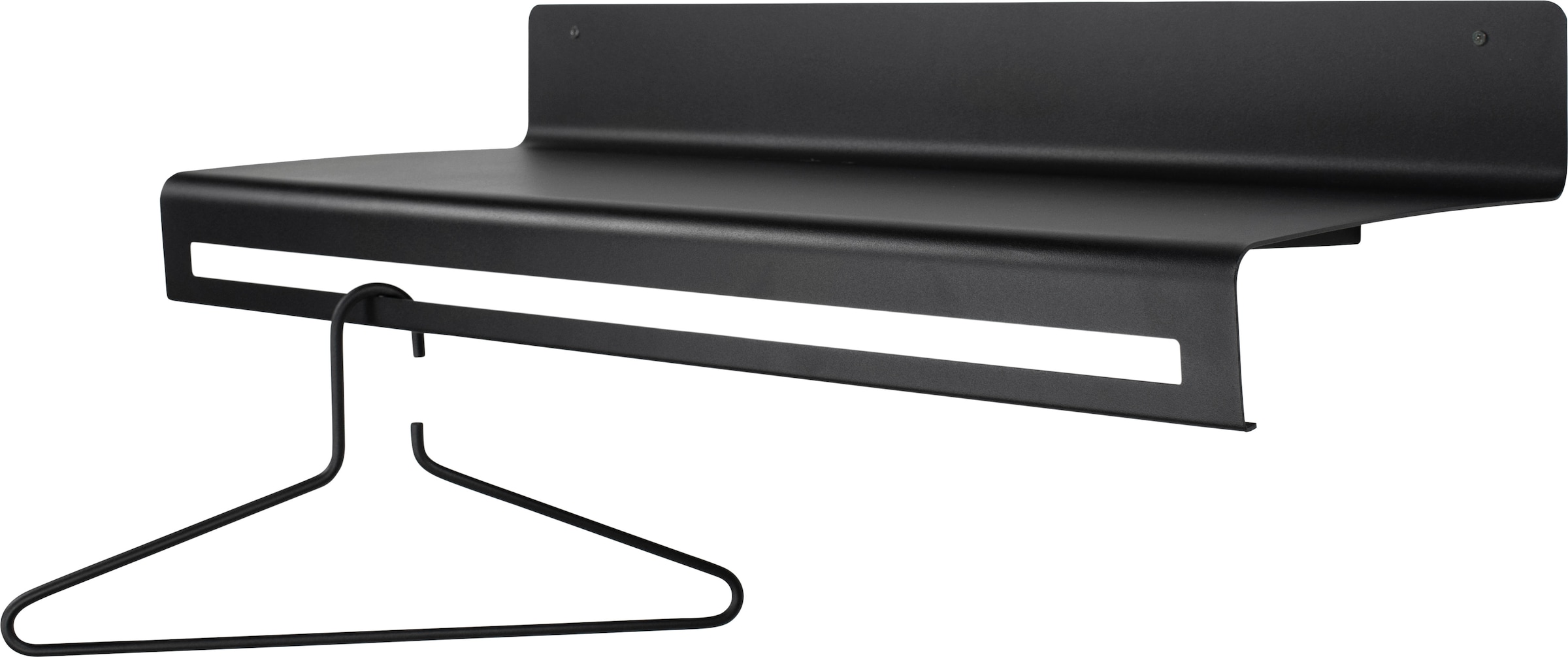 Spinder Design Barre de penderie »SWAY 80« étagère murale 2-en-1 + porte-manteau