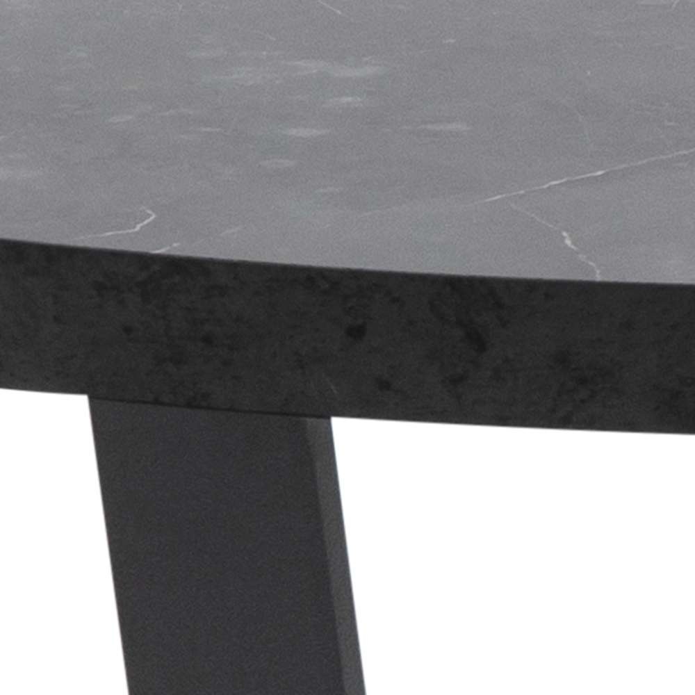 ACTONA GROUP Table basse »Amble« 1 cuis tlg. table basse, table à café, table d'appoint, noire, motif marbre, ronde