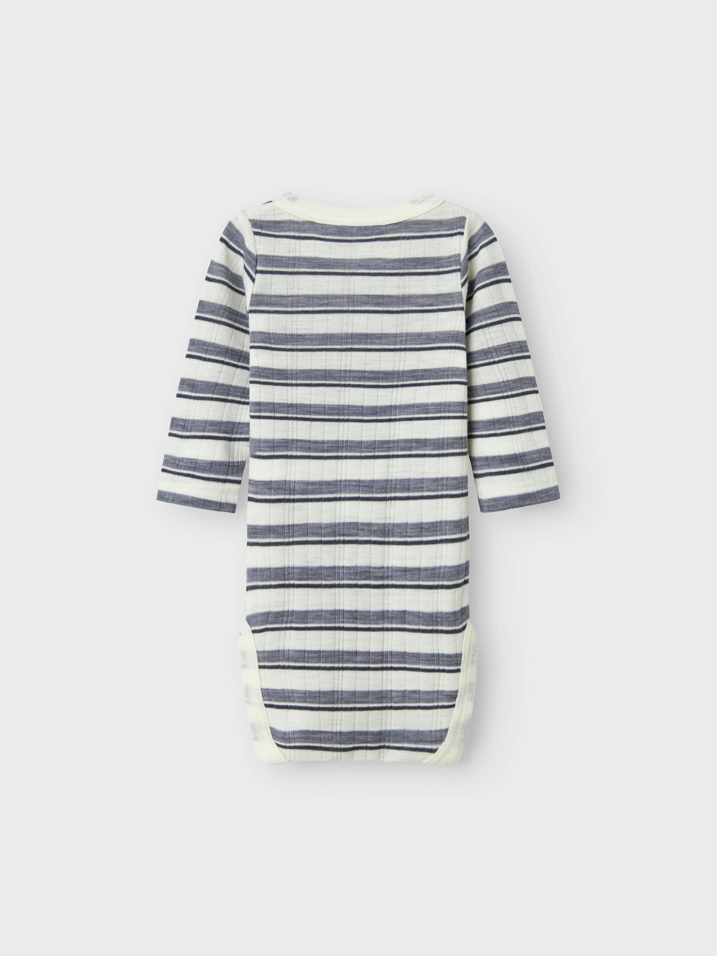 Name It Body à manches longues »NBMWANG WOOL NEEDLE LS BODY NOOS« aus reiner Merinowolle