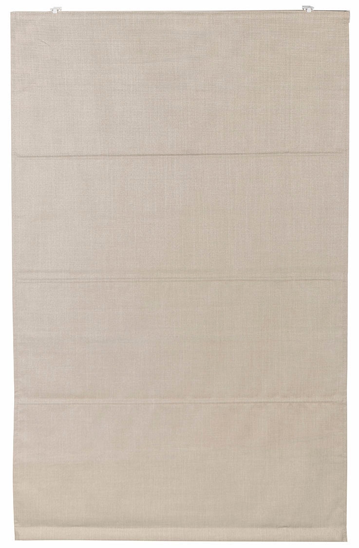 my home Rollo »RIOLA« verdunkelnd Blendschutz | Sichtschutz | Verdunkelung ohne Bohren freihängend Faltrollo in trendiger Leinenoptik, einfache Montage