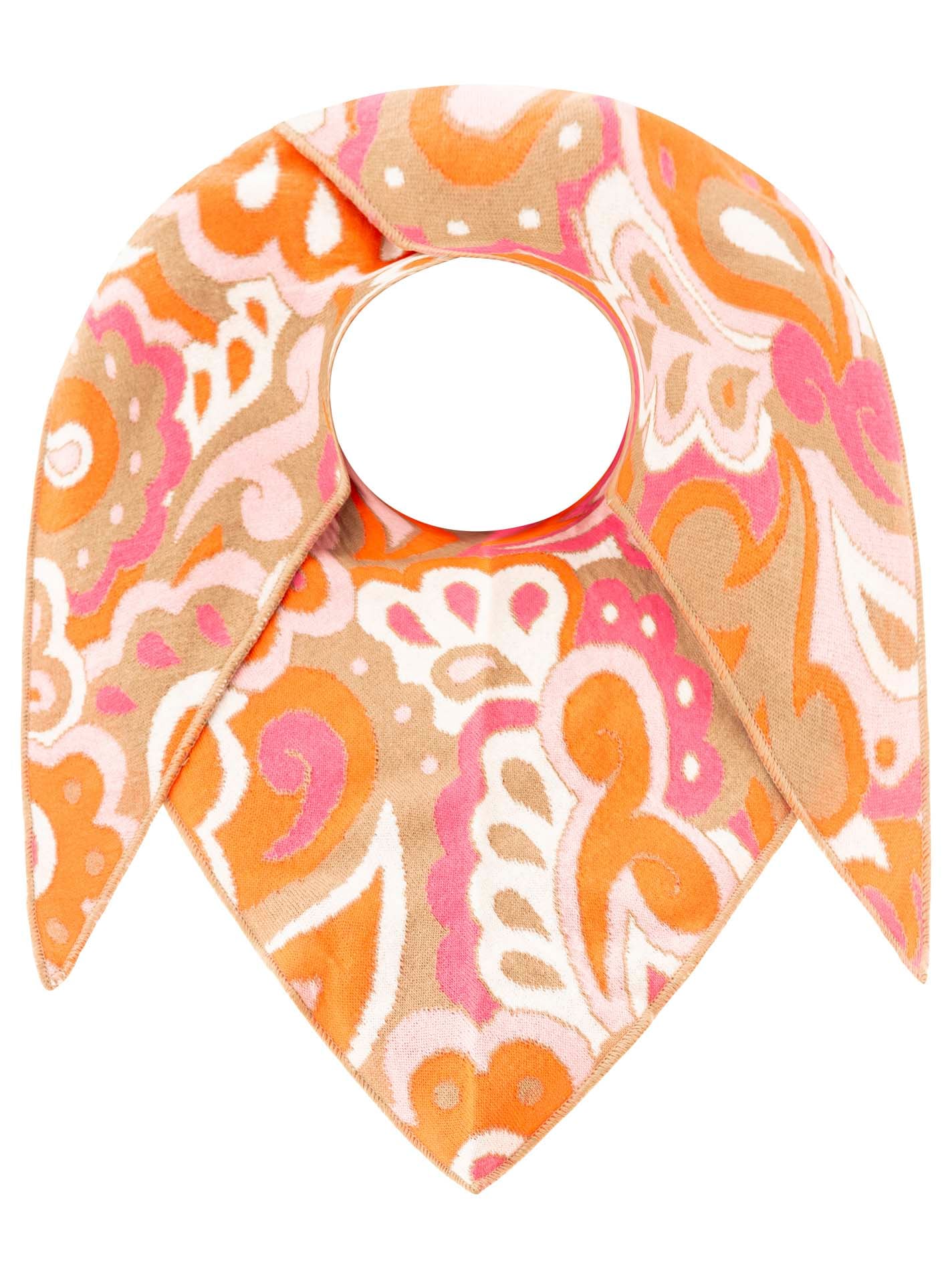 Zwillingsherz Foulard triangulaire »"Paisley all over"« modisches Muster, Strick, wärmend