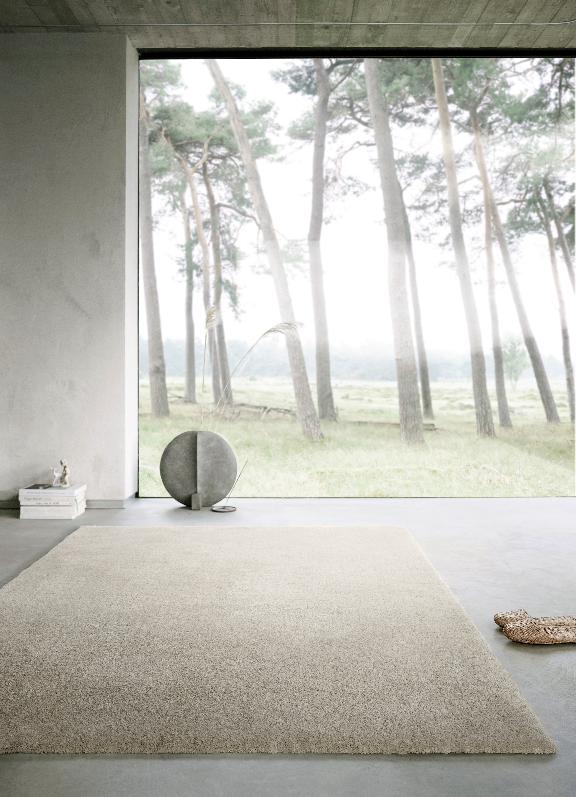 Wecon home Basics Tapis à poils longs »Emilia« Rectangulaire 25 mm Höhe Wohnzimmer