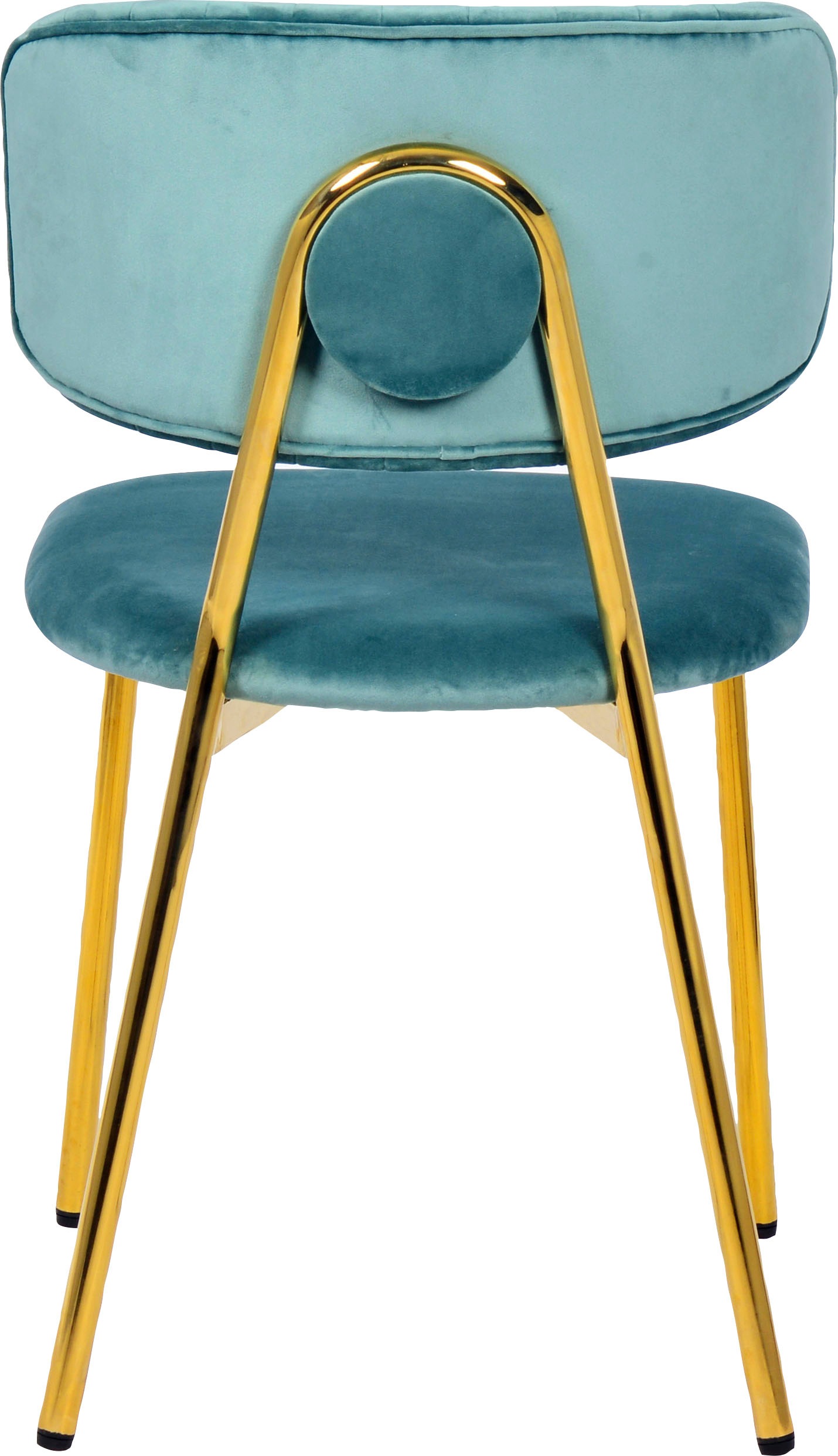 Kayoom Chaise de salle à manger »Stuhl Kian 125 2er-Set,filigranes Metallgestell,pflegeleicht Samtbezug« (Ensemble) 2 cuisrevêtement doux comme du velours, housse en velours facile d'entretien