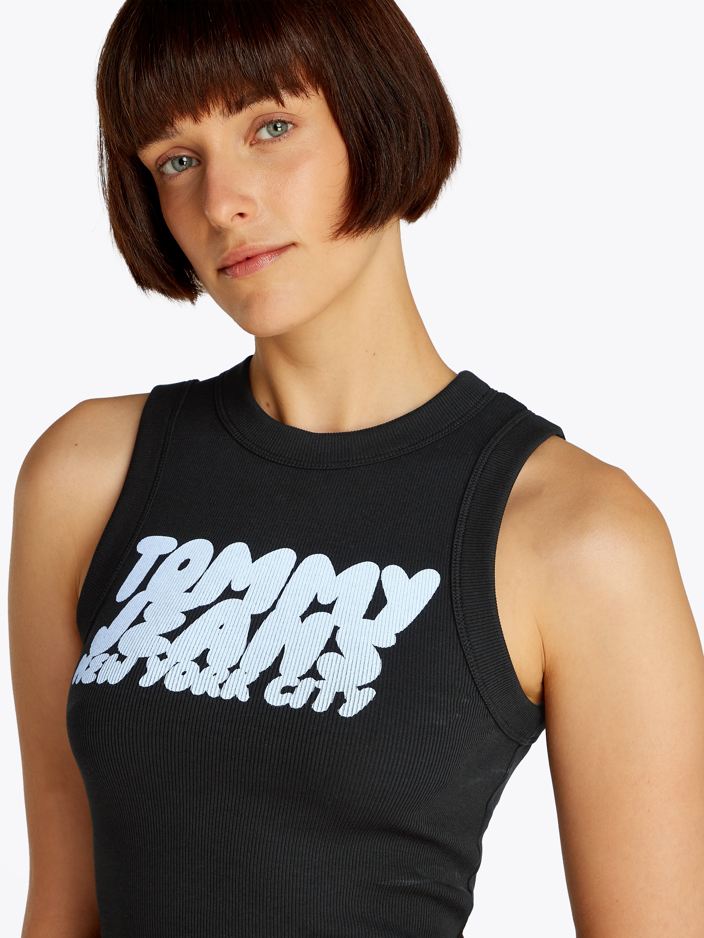 Tommy Jeans Minikleid »TJW TJ BUBBLE TANK DRESS« mit Logodruck