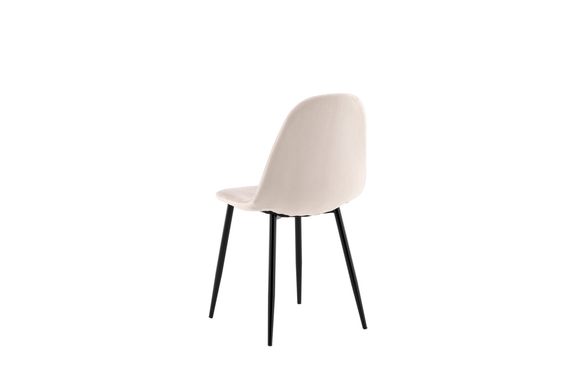 Venture Home Esszimmerstuhl »Polar, 2er-Set Esszimmerstühle in Beige-Samt, 150 kg belastbar« () 2 Stk.Polsterstuhl, Samt-Bezug, Metallbeine, abgerundet, modern