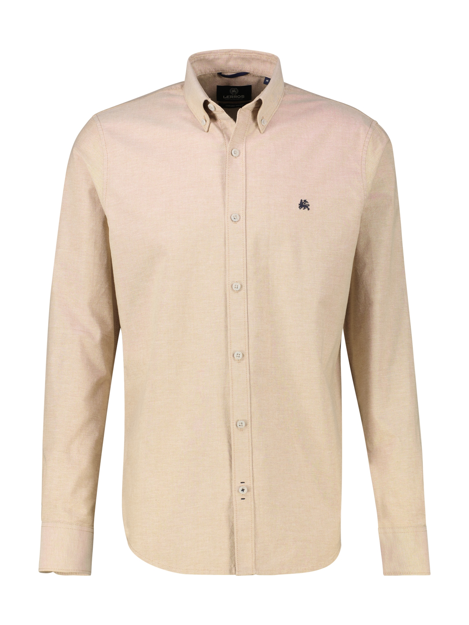 LERROS Chemise à manches longues »Oxford Solid« mit Button-Down-Kragen