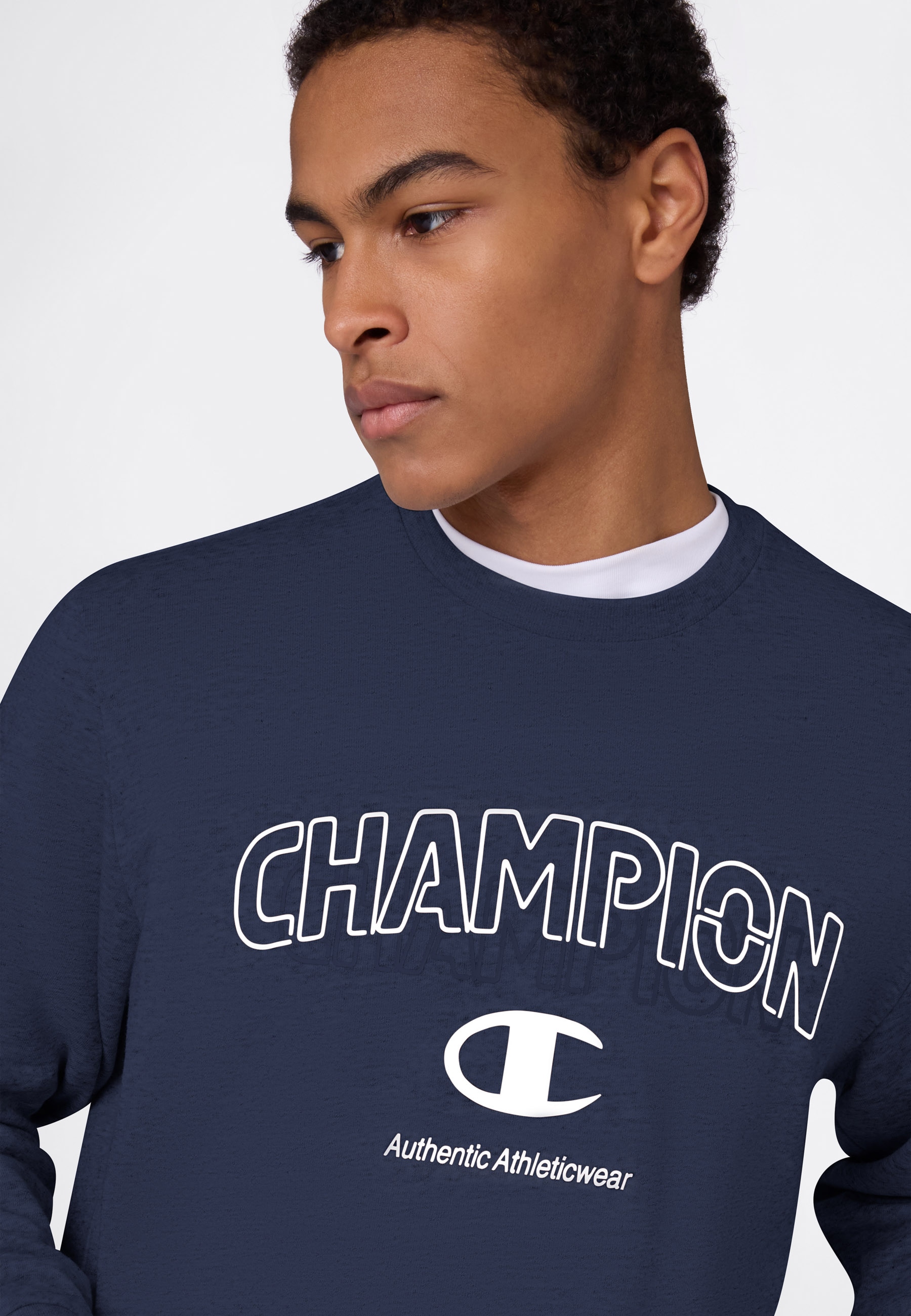 Champion Sweatshirt »Graphic Terry Crewneck Sweatshirt«, 1 pièces für Erwachsene, sportlicher Stil, aus Baumwolle und Polyester
