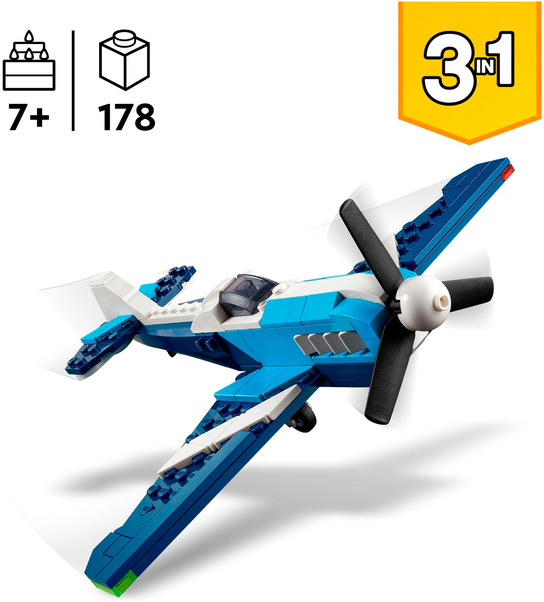LEGO® Pions de construction »Flieger: Rennflugzeug (31160), LEGO Creator« Made in Europe