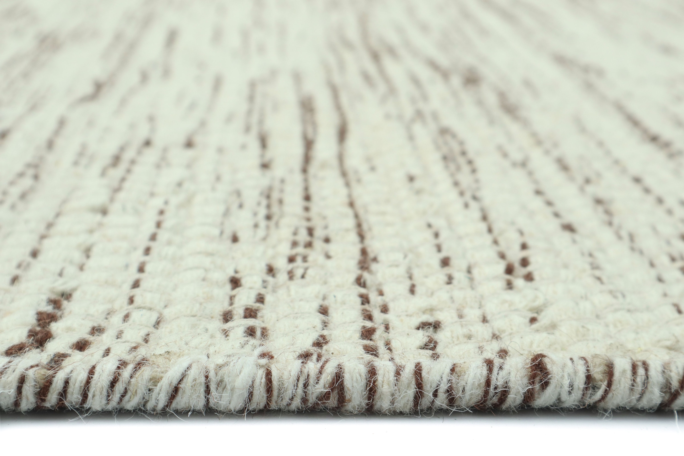 GOODproduct Tapis »Lirra, mit hohem Wollanteil, Wolle-Baumwoll-Mix« Rectangulaire 6 mm Höhe Design intemporel, structure tissée, salon, chambre, salle à manger