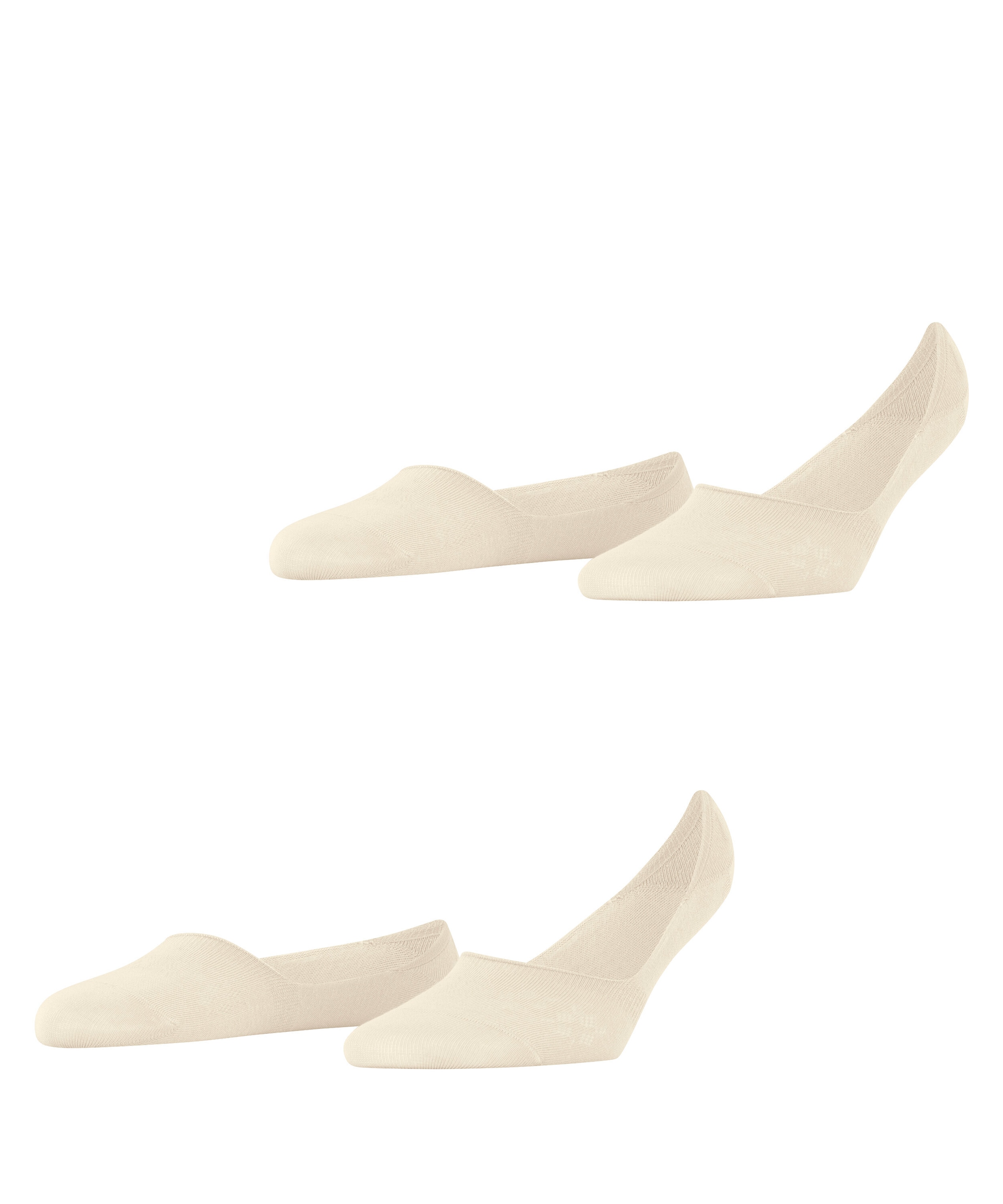 Burlington Chaussons »Everyday« 2 paires,  uni, silicone au talon, chaussettes invisibles