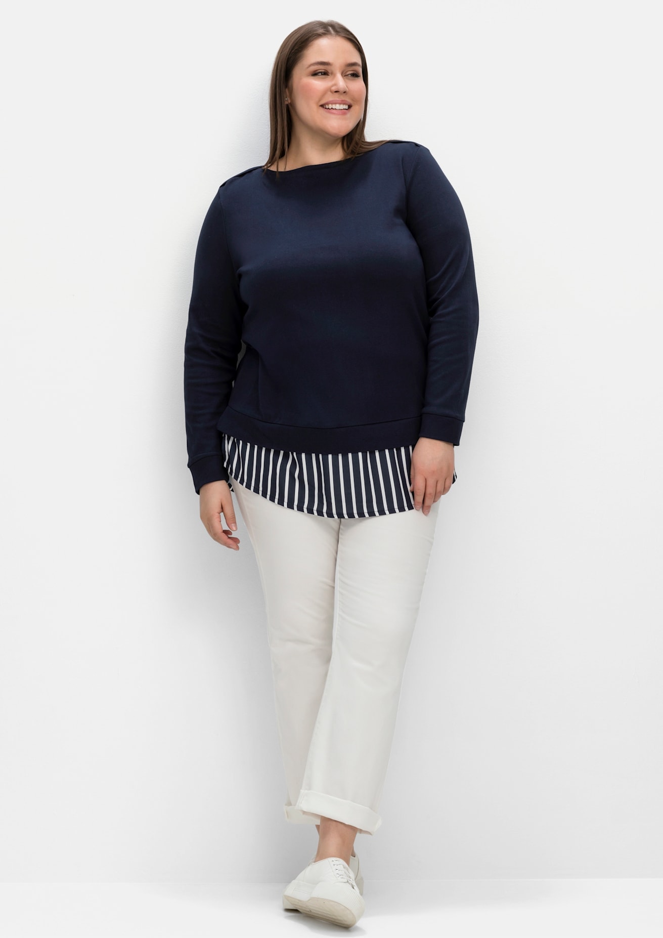 Sheego 2-in-1-Langarmshirt »2-in-1-Shirt« 1 Stk.