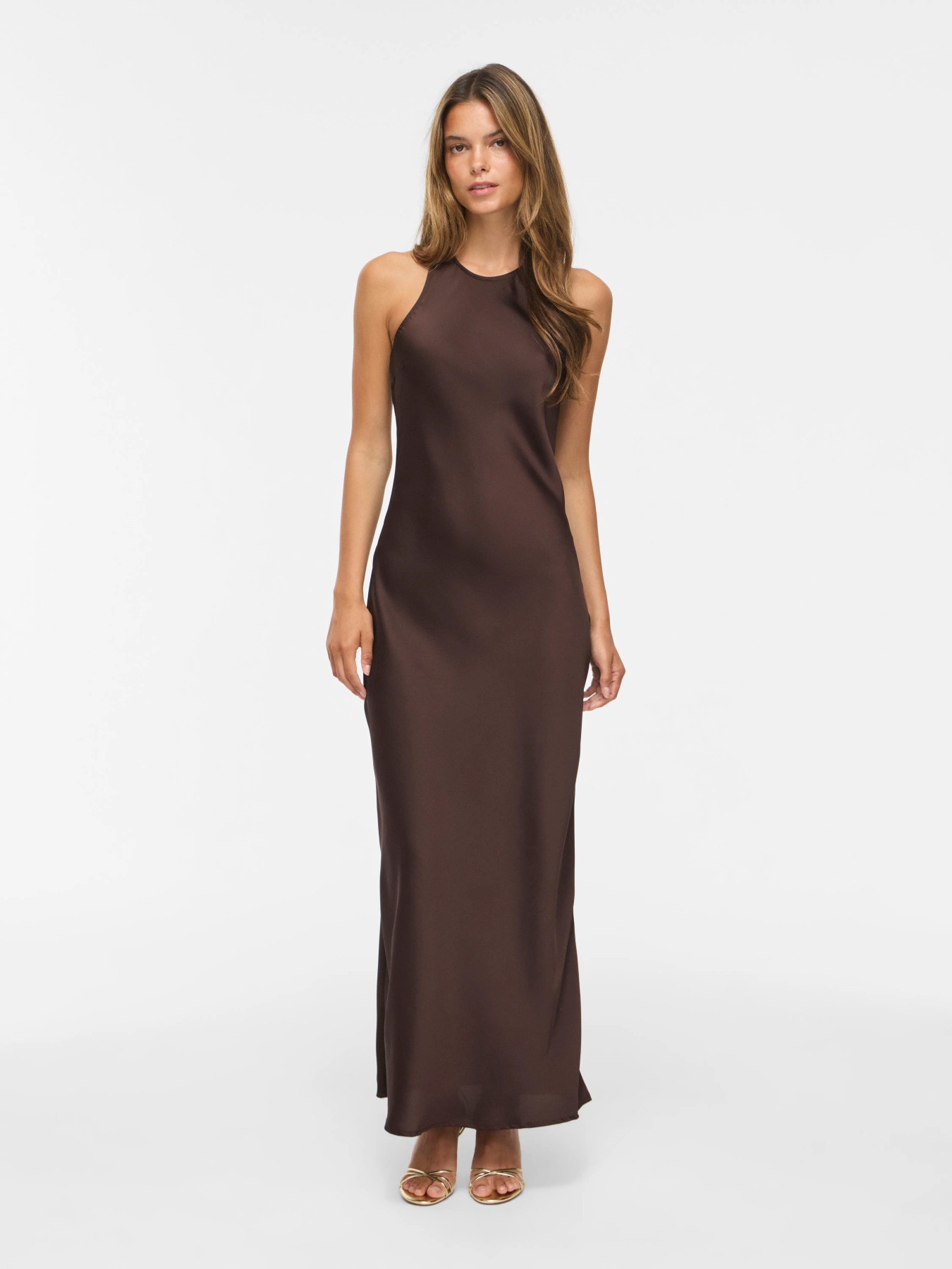 Vila Maxi robe »VIRAVENNA S/L ANKLE DRESS - NOOS/OC« Kunstfaser, regular fit