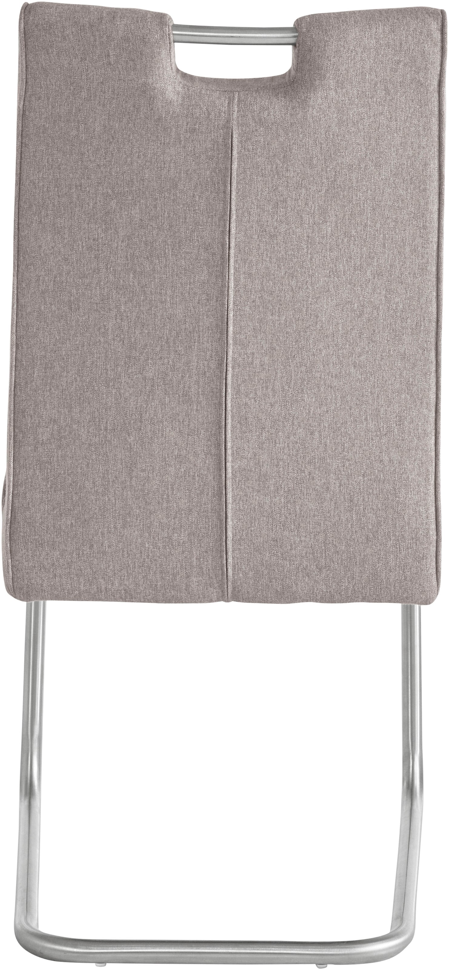 s.Oliver Chaise cantilever »Ciella« (Ensemble) 2 cuisavec matelassage 3D de qualité et ressorts ensachés, structure en acier inoxydable