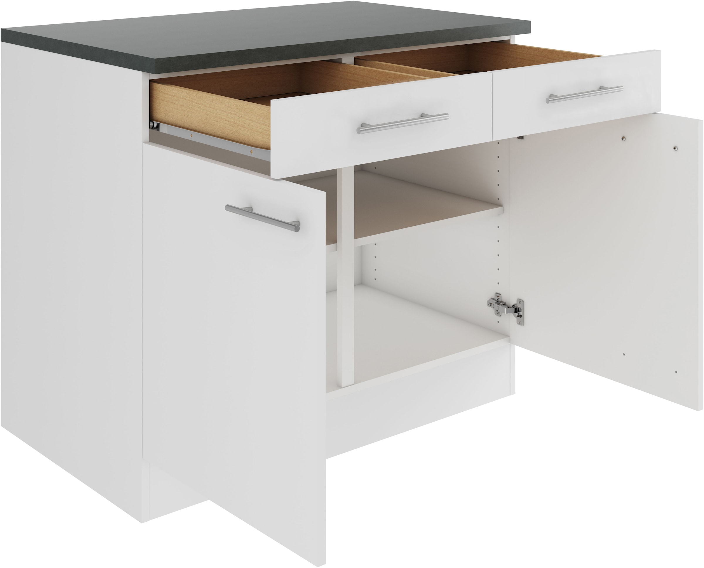 OPTIFIT Unterschrank »Bella« Breite 100 cm, mit 2 Türen und 2 Schubkästen