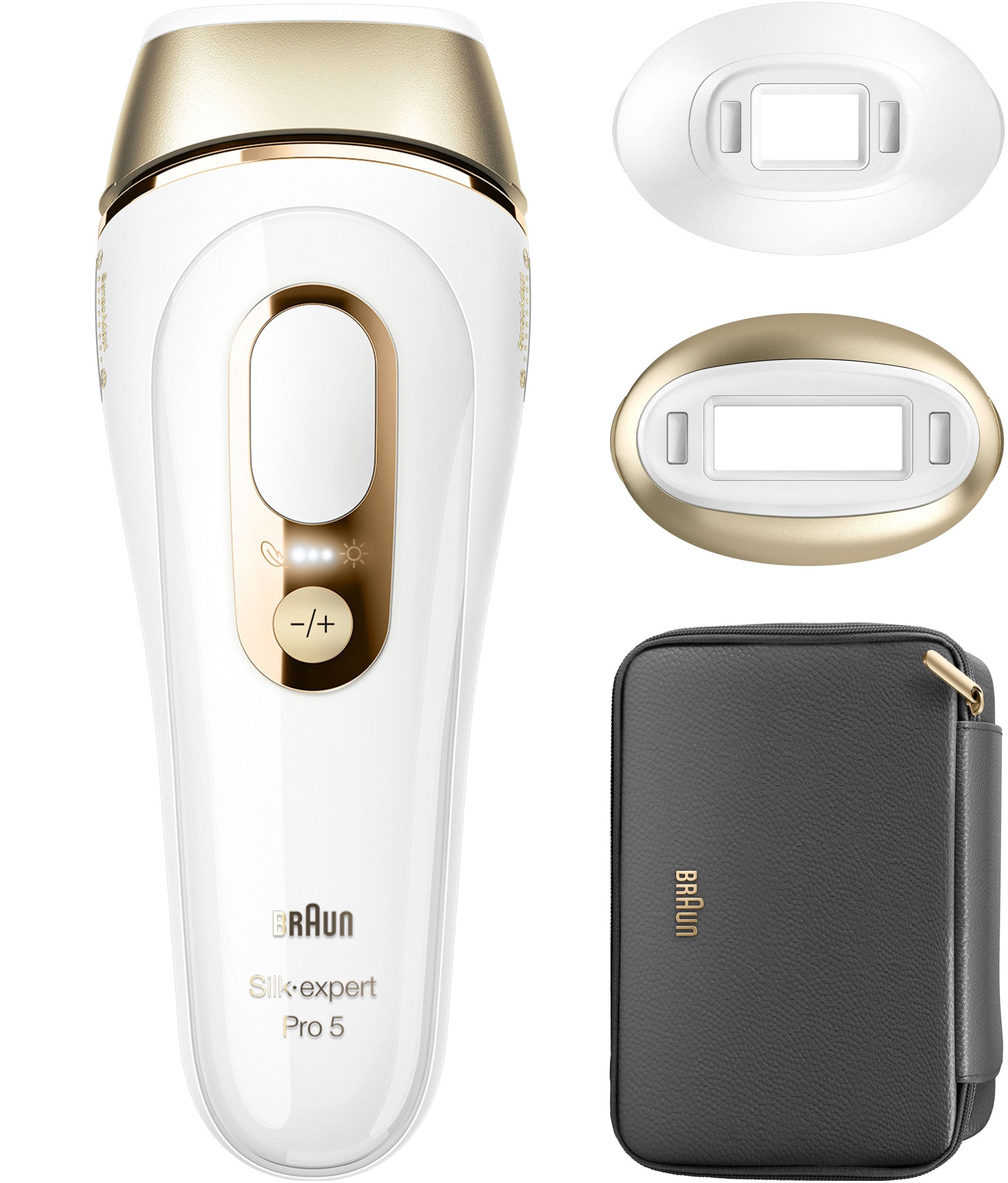 Braun Épilateur IPL »Silk·expert Pro 5 PL5140« pro Minute bis zu 125 Lichtimpulse 2 Aufsätze, mit Aufbewahrungstasche