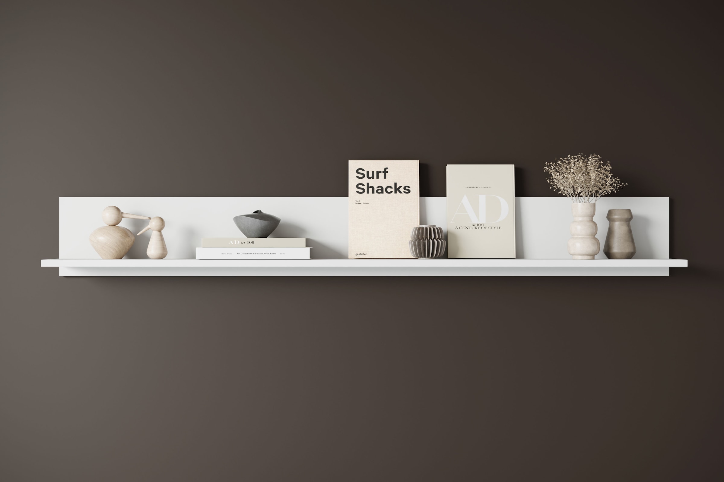 Home affaire Tableau mural »Wandregal Vera« 1 cuis tlg. idéal pour déco & livres, 138x23x18 cm, suspendu