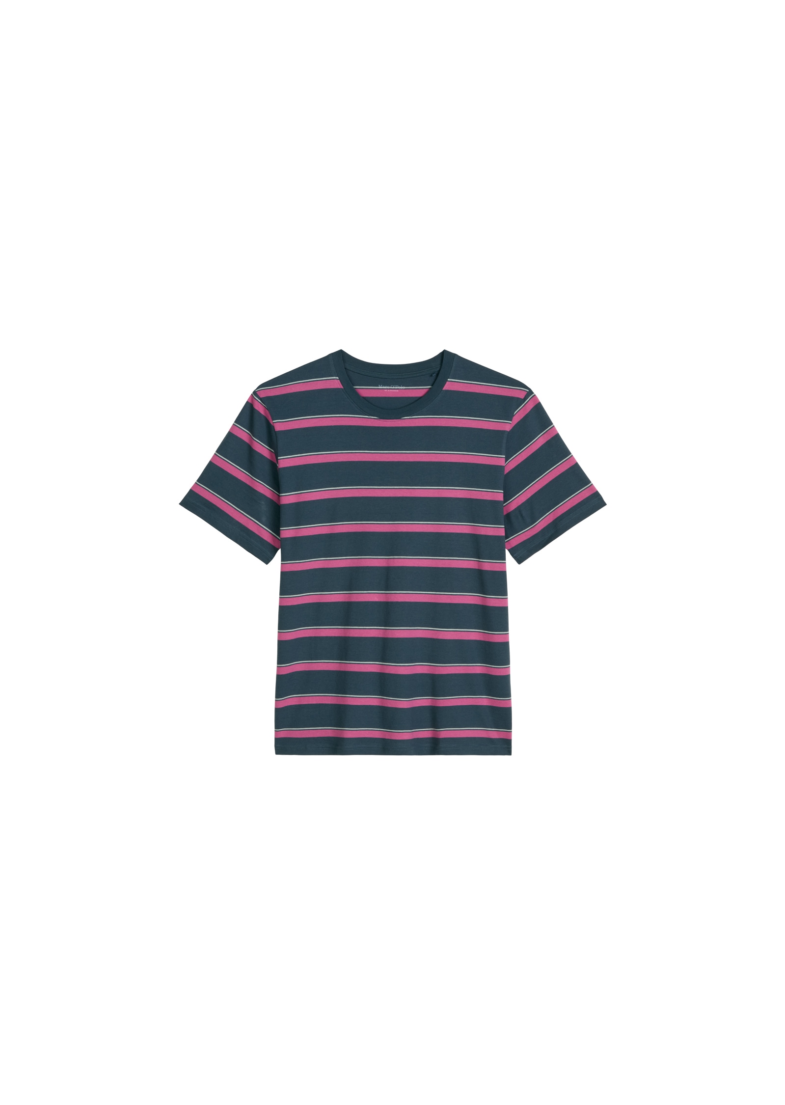 Marc O'Polo Haut de pyjama »Mix N Match Cotton« avec rayures, col rond et manches courtes