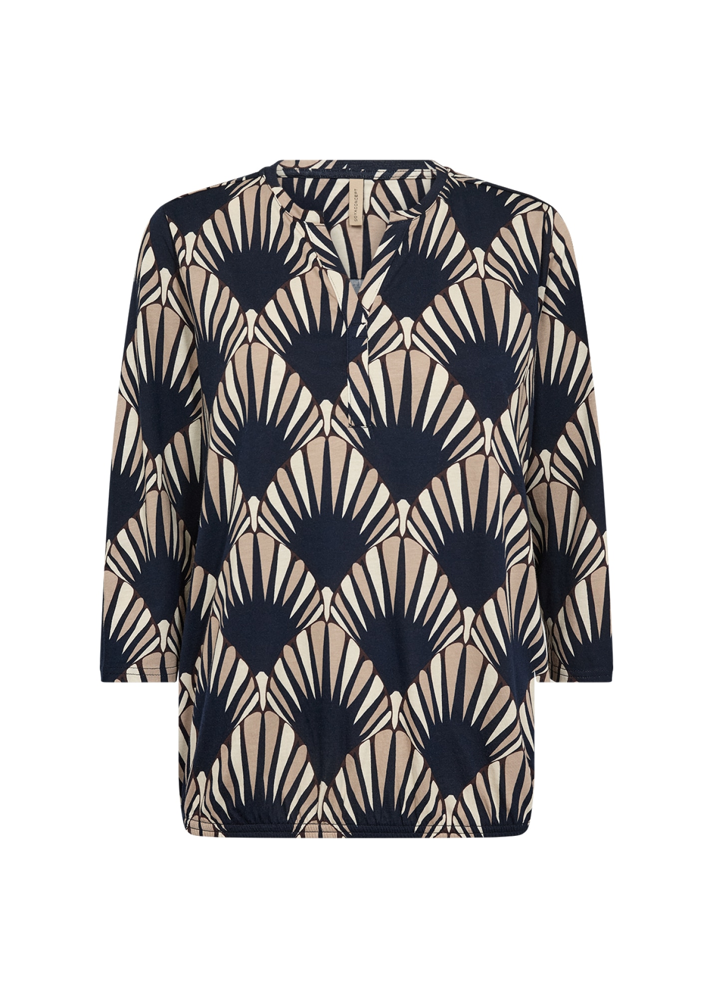 soyaconcept Chemisier à chemise »SC-FELICITY AOP 555« mélange de coton