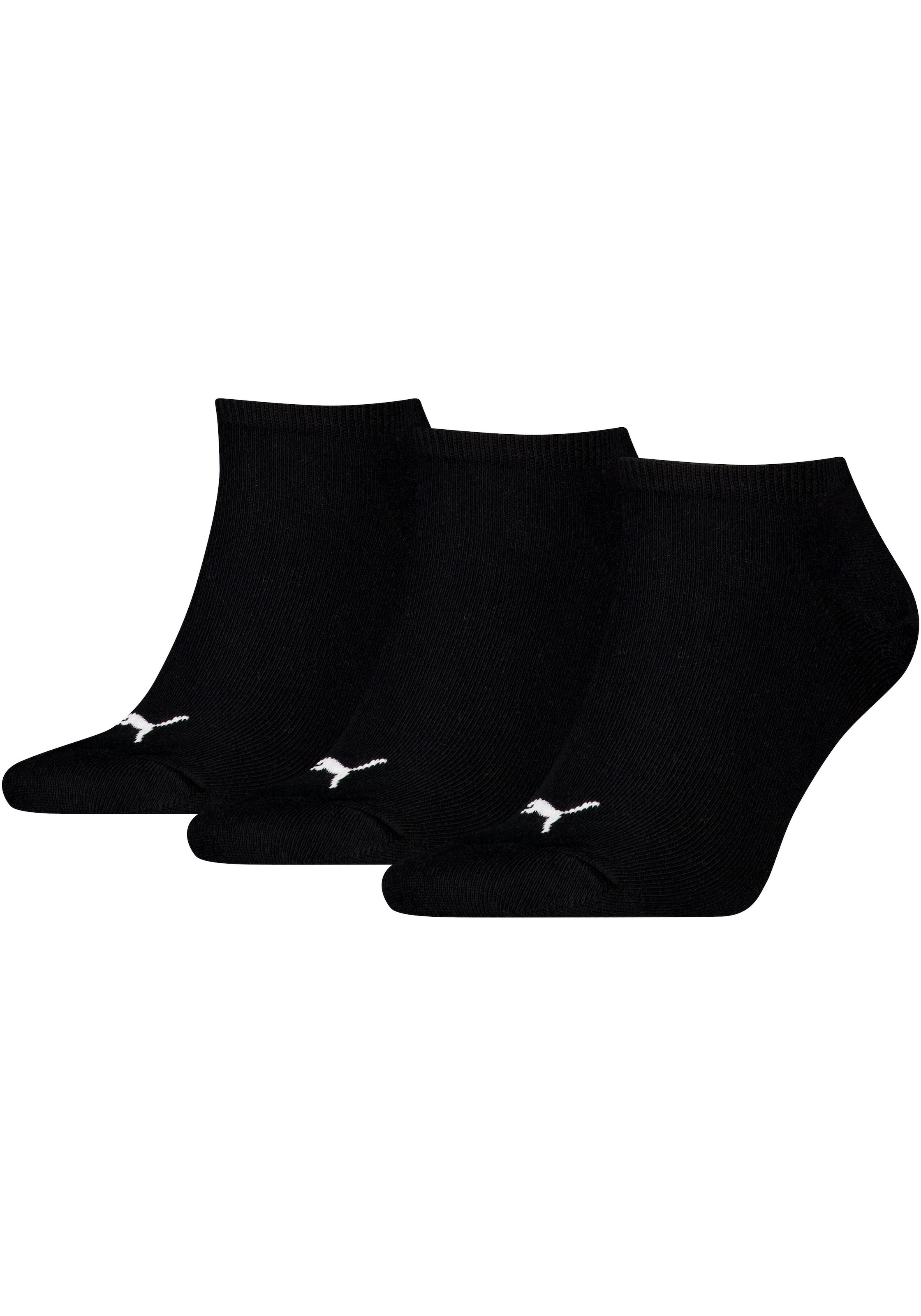 PUMA Chaussettes de baskets »PUMA UNISEX SNEAKER PLAIN 3P« 3 Paar, 3 Couple tlg. mit kleinem Logo
