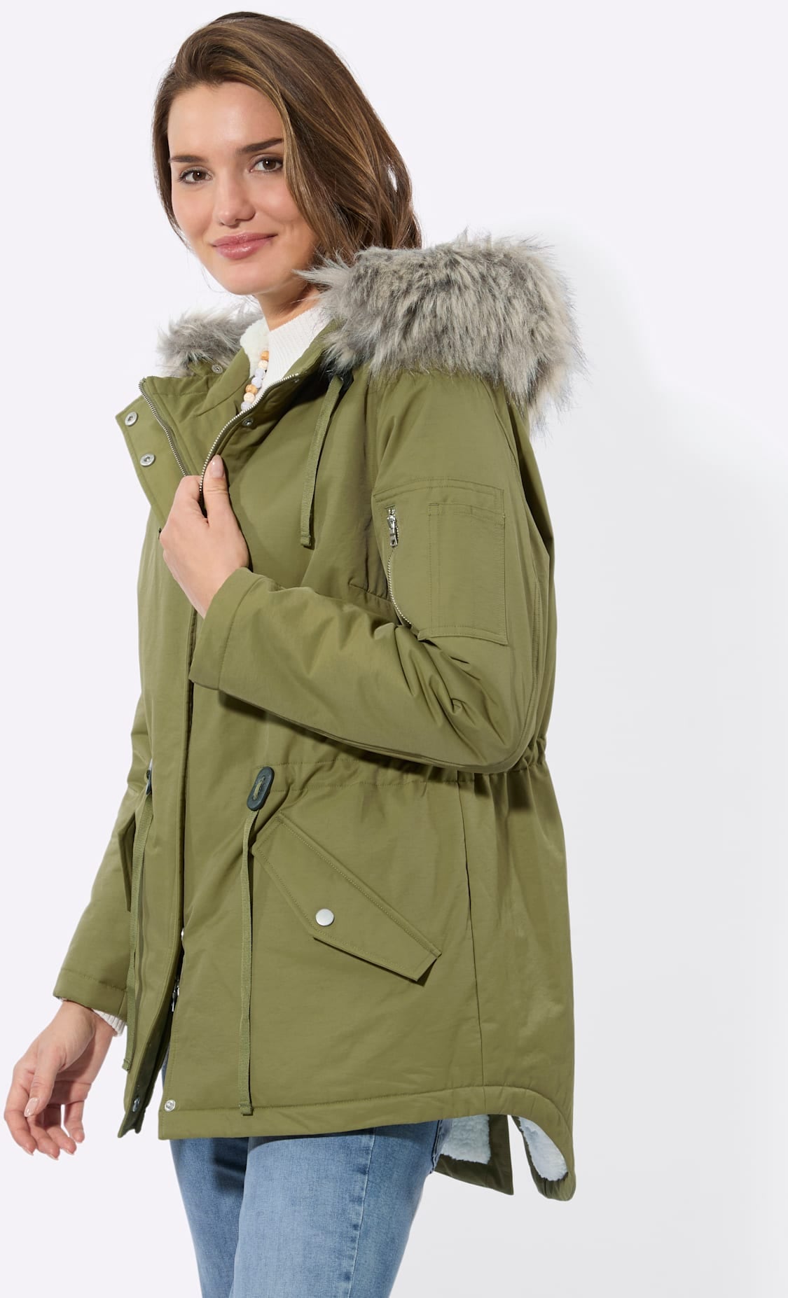 Inspirationen Parka mit Kapuze