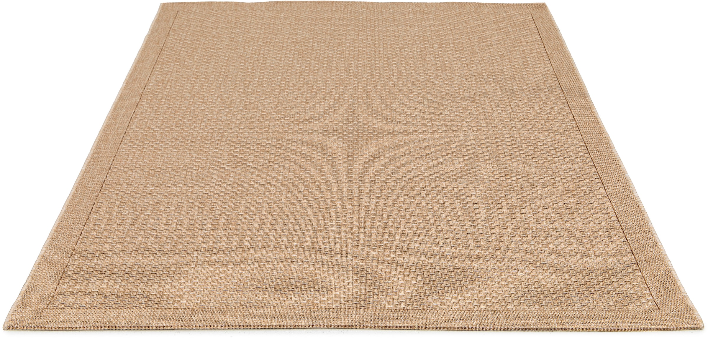GOODproduct Tapis »Arona, Sisal-Optik mit Bordüre, auch für Balkon und Terrasse« Rectangulaire 7 mm Höhe In- und Outdoor geeignet, Wetterfest & UV-beständig