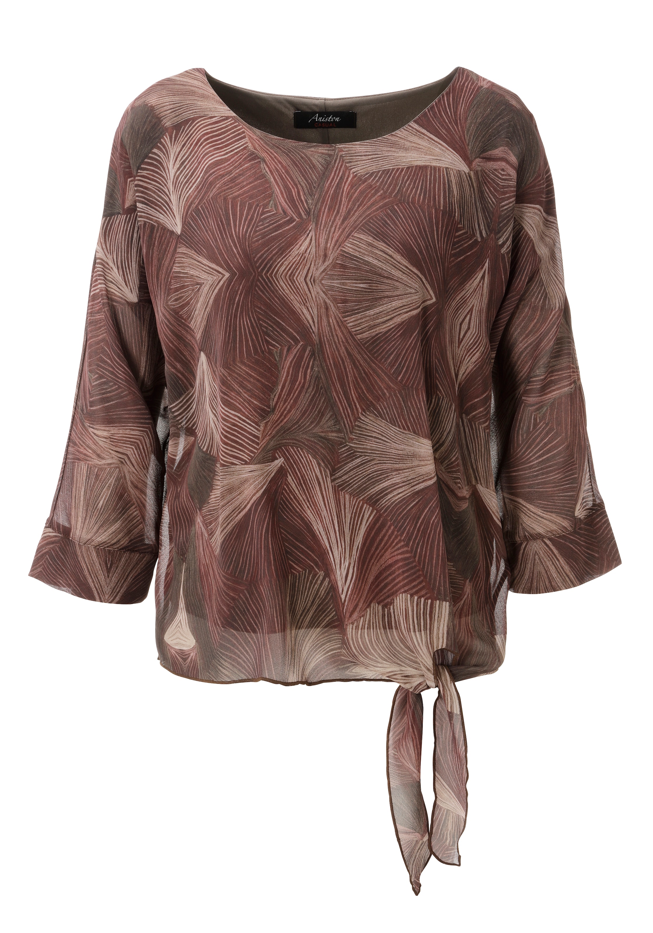 Aniston CASUAL Schlupfbluse mit grossflächigem, grafischen Muster - NEUE KOLLEKTION