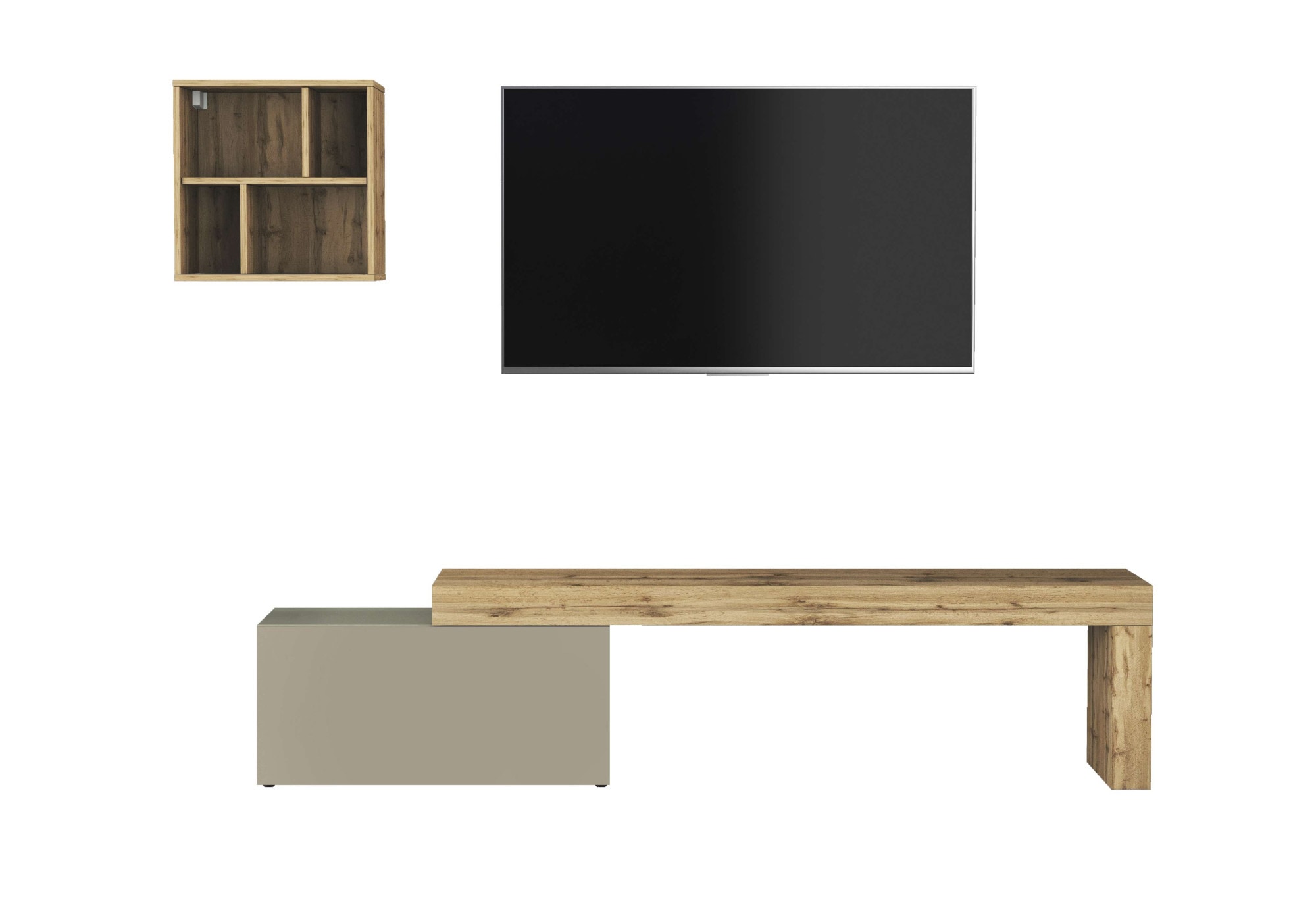 INOSIGN TV-Wand »Chronos TV-Set, Wohnwand – Elemente frei platzierbar, Made in Italy« Set, 2-er set, 2 Stk. tlg.