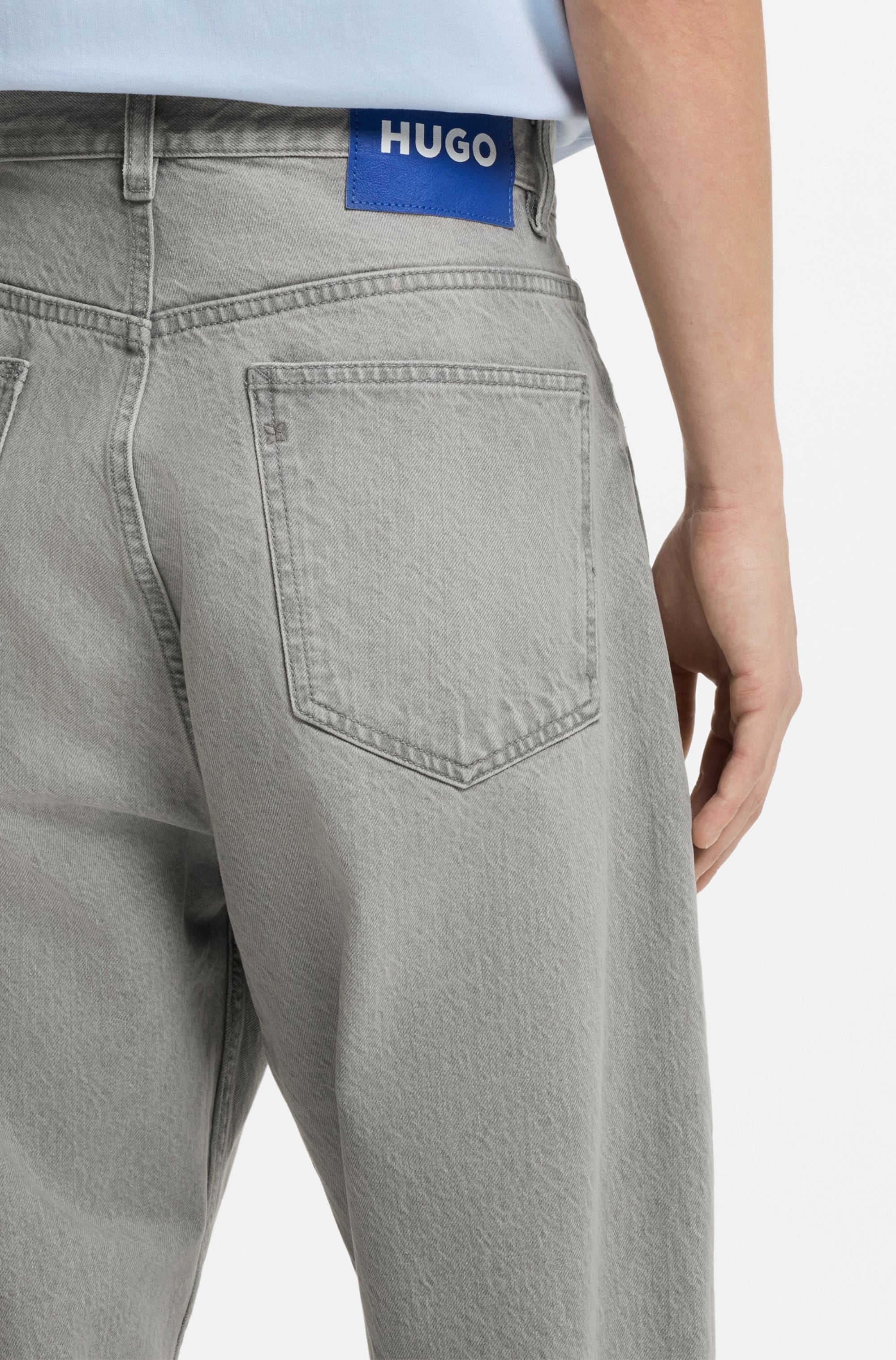 HUGO Blue Jeans à 5 poches »Nate« Baggy Fit, mittlere Leibhöhe