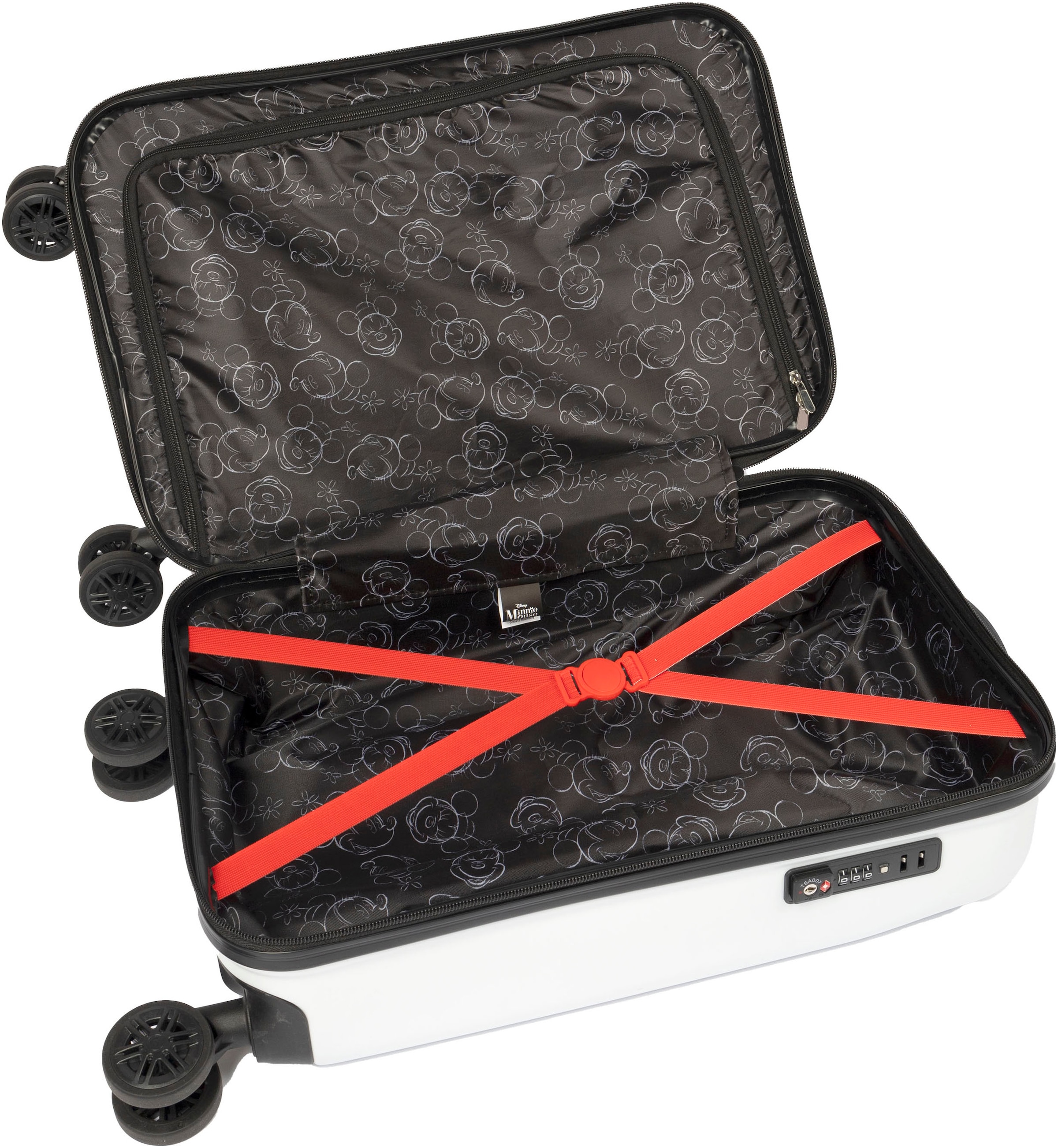 UNDERCOVER Valise pour enfants »Minnie Maus, 59 cm« 35 litre 4 Rollen mit TSA-Zahlenschloss