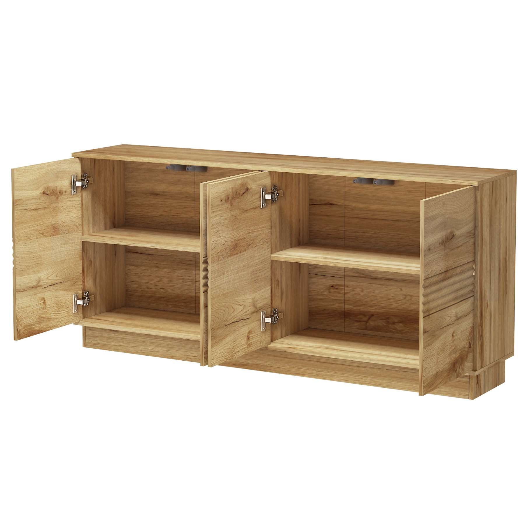 GOODproduct Sideboard »Angers« Kommode, Push-to-open, 4 Türen, Breite 180 cm