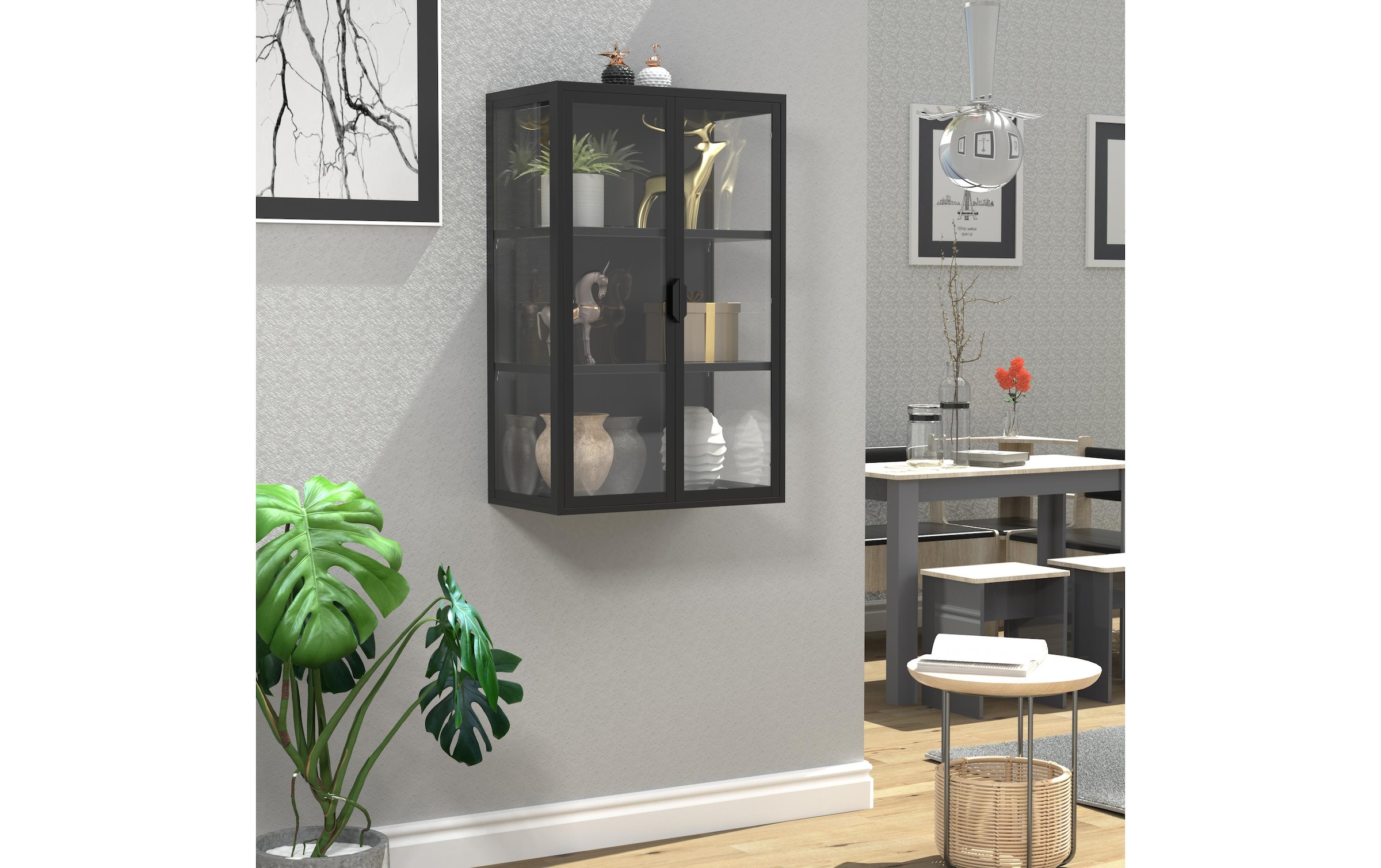 VCM Vitrine »Vitrine Flokas L 60 x 95 cm«