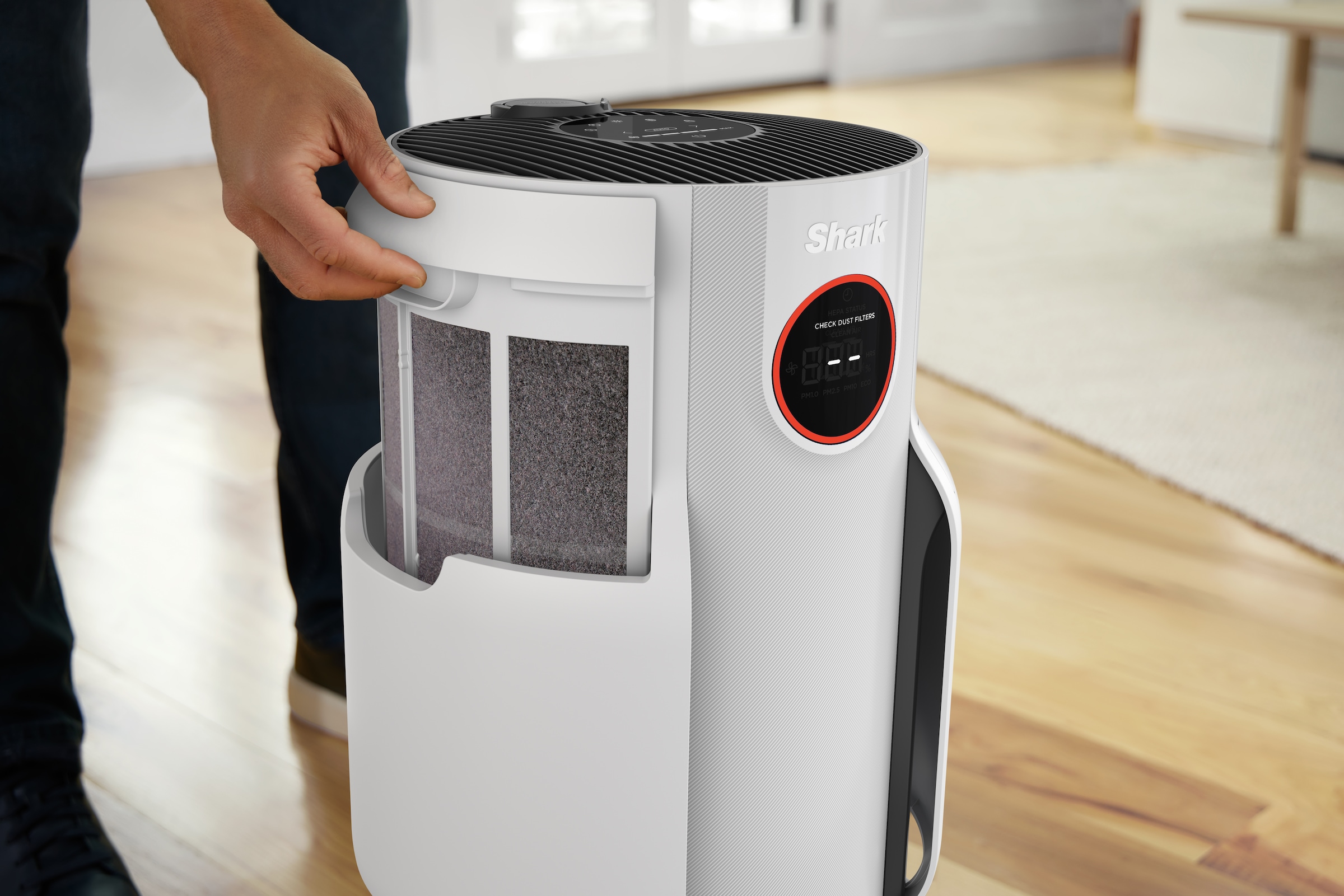 Shark Purificateur d'air »HP150EU NeverChange - bis zu 5 Jahre kein Filteraustausch« für 60  m² Räume für kraftvolle Reinigung, ideal für Allergiker, Familien & Haustiere