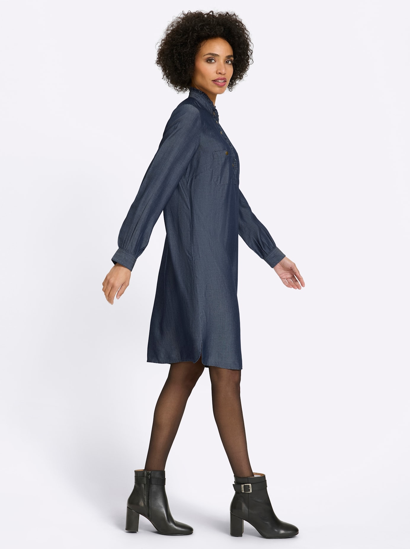 heine Robe chemisier »Kleid« Poche dans les coutures
