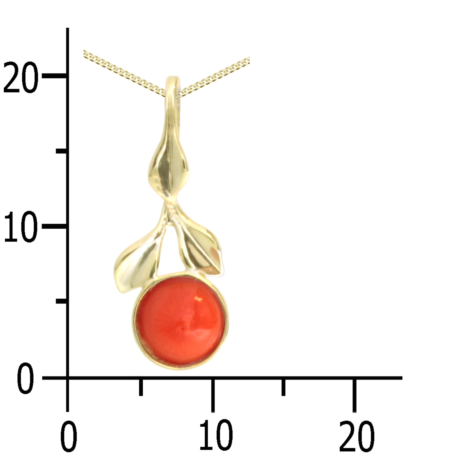 OSTSEE-SCHMUCK Chaîne avec pendentif »Ostsee-Schmuck Kette mit Anhänger Blüte Kette mit Anhänger Blüte«