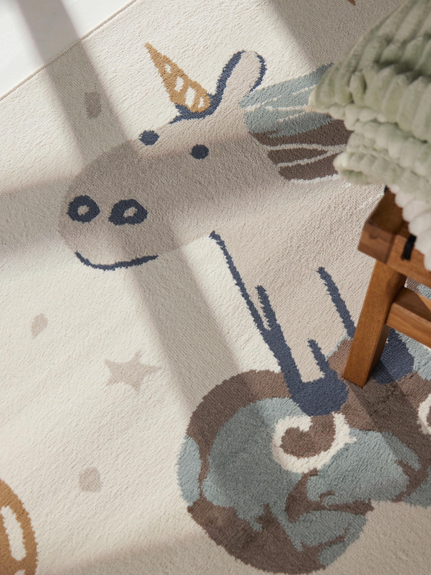 HANSE Home Tapis pour enfants »Einhorn« Rectangulaire 10 mm Höhe Pflegeleicht, Weich, Kinderzimmer, Spielteppich, Spielunterlage