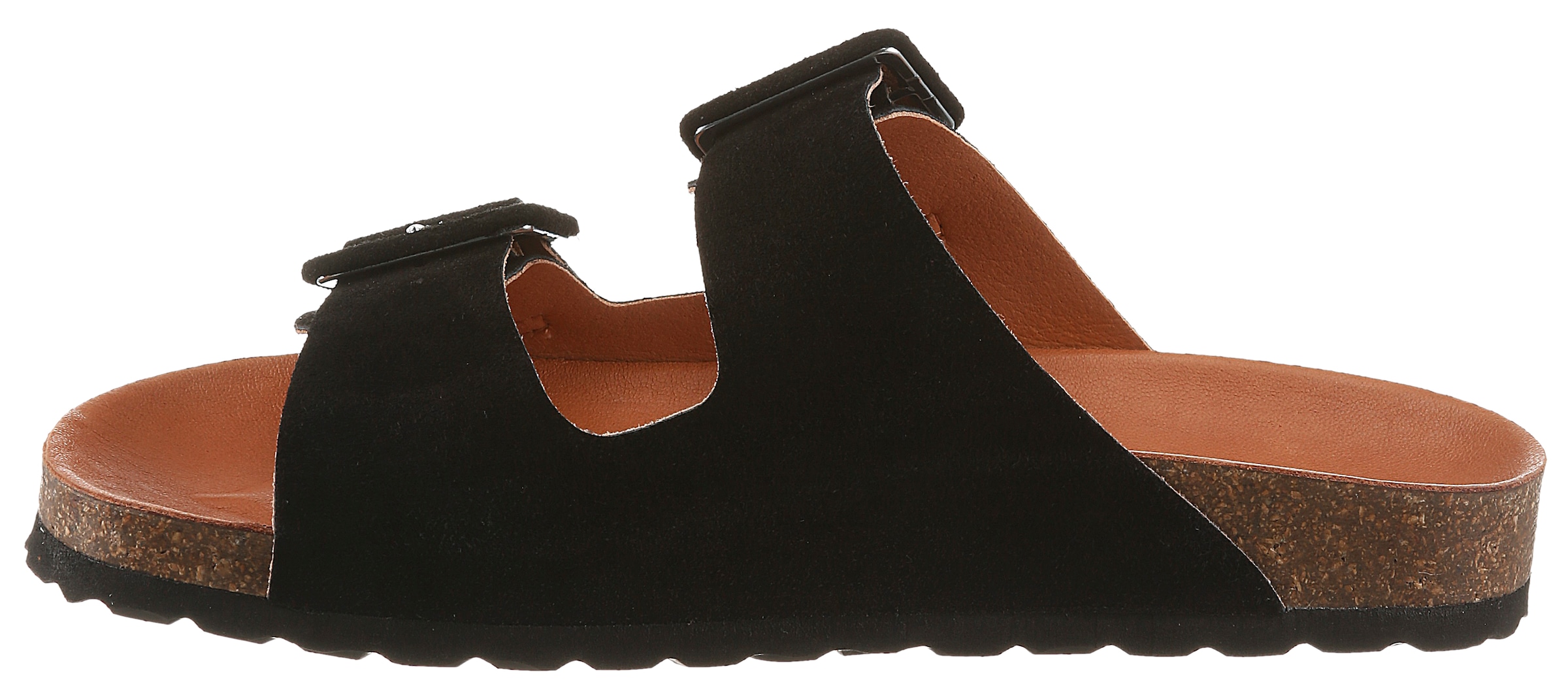 VERBENAS Pantolette »Randell Velour«  chaussure d'été, ballerine, chausson avec semelle intérieure souple