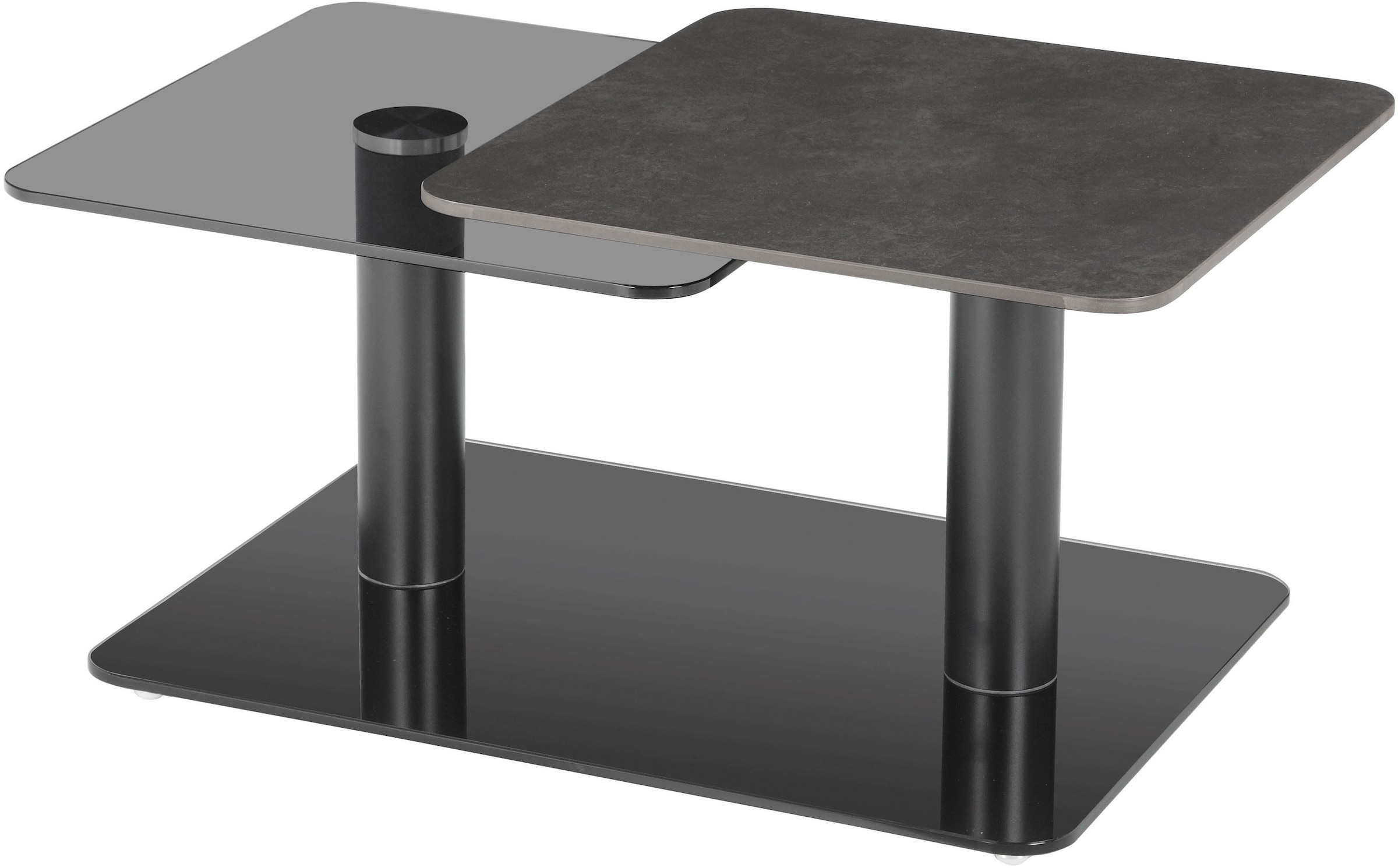 GOODproduct Table basse »Craco« mit verschiebbarer Ablagefläche im puristischen Design