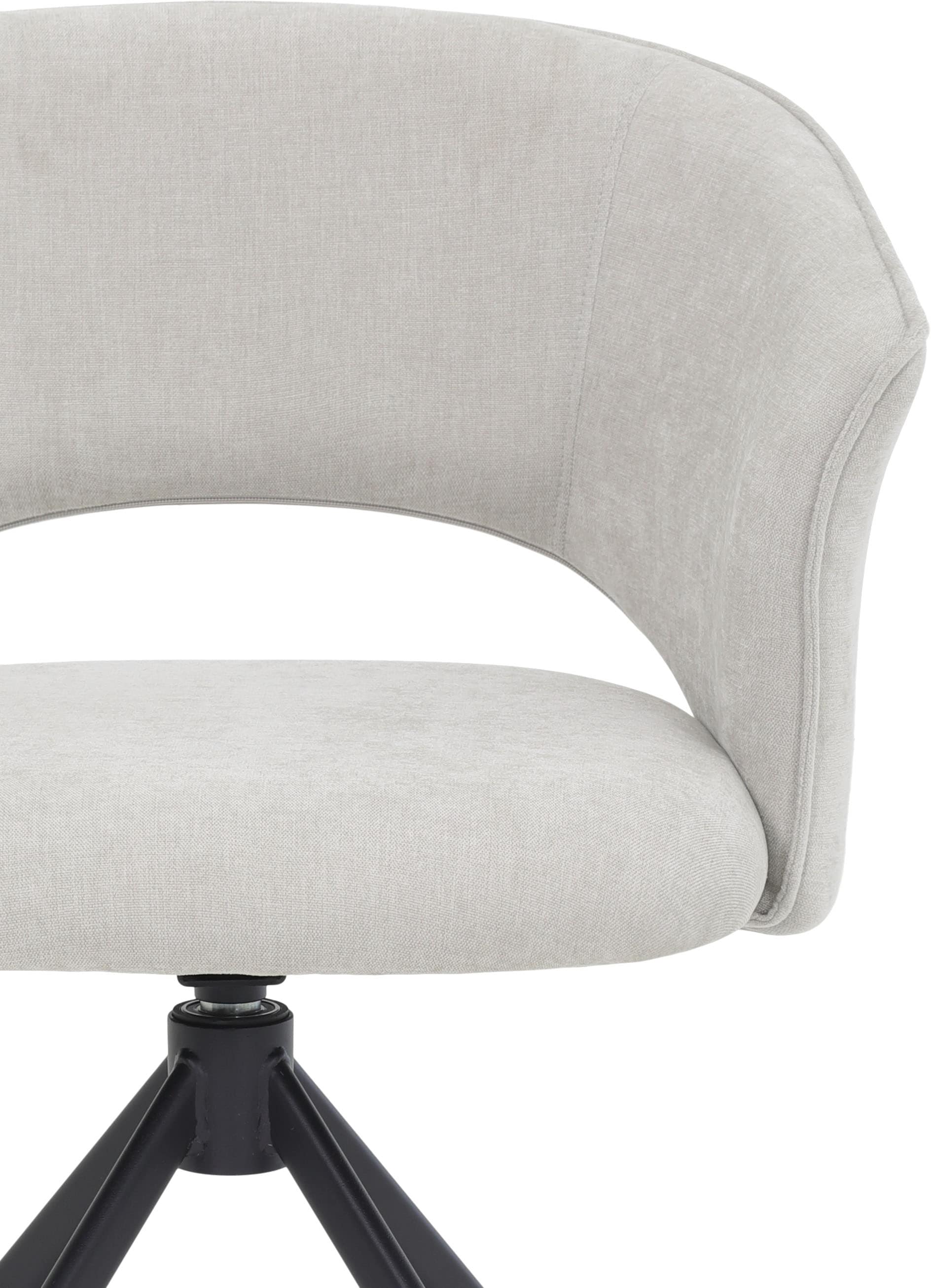 TOM TAILOR HOME Armlehnstuhl »CURVY ARMCHAIR« (Set) 2 Stk.mit Armlehnen, drehbar, Rückholfunktion, Rückenausschnitt