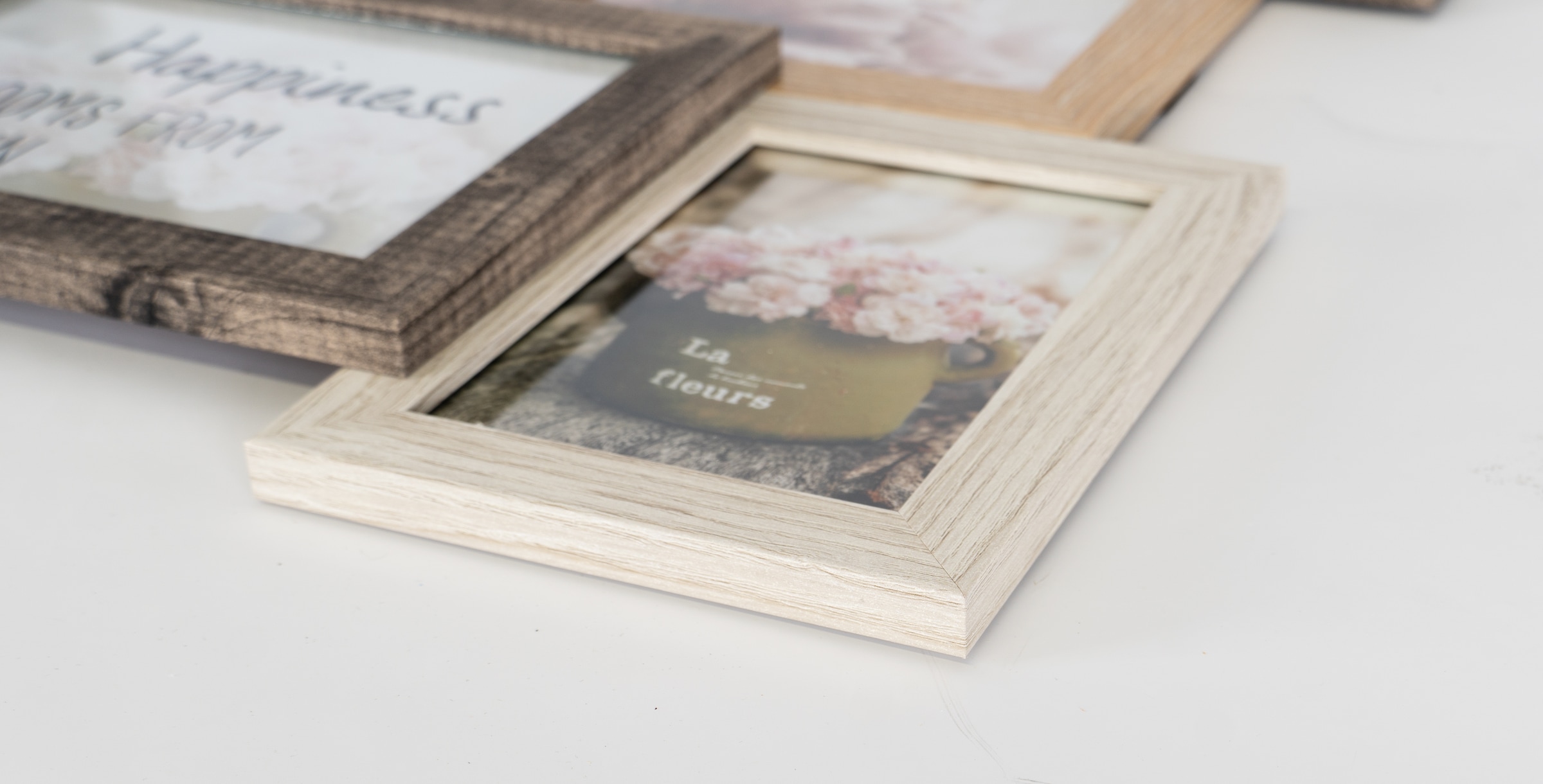queence Cadre photo collage »Rahmen 3D Holz in braun« für 8 Bilder 1 cuis tlg. place pour 6 photos en 10x15cm et 2 photos en 13x18cm