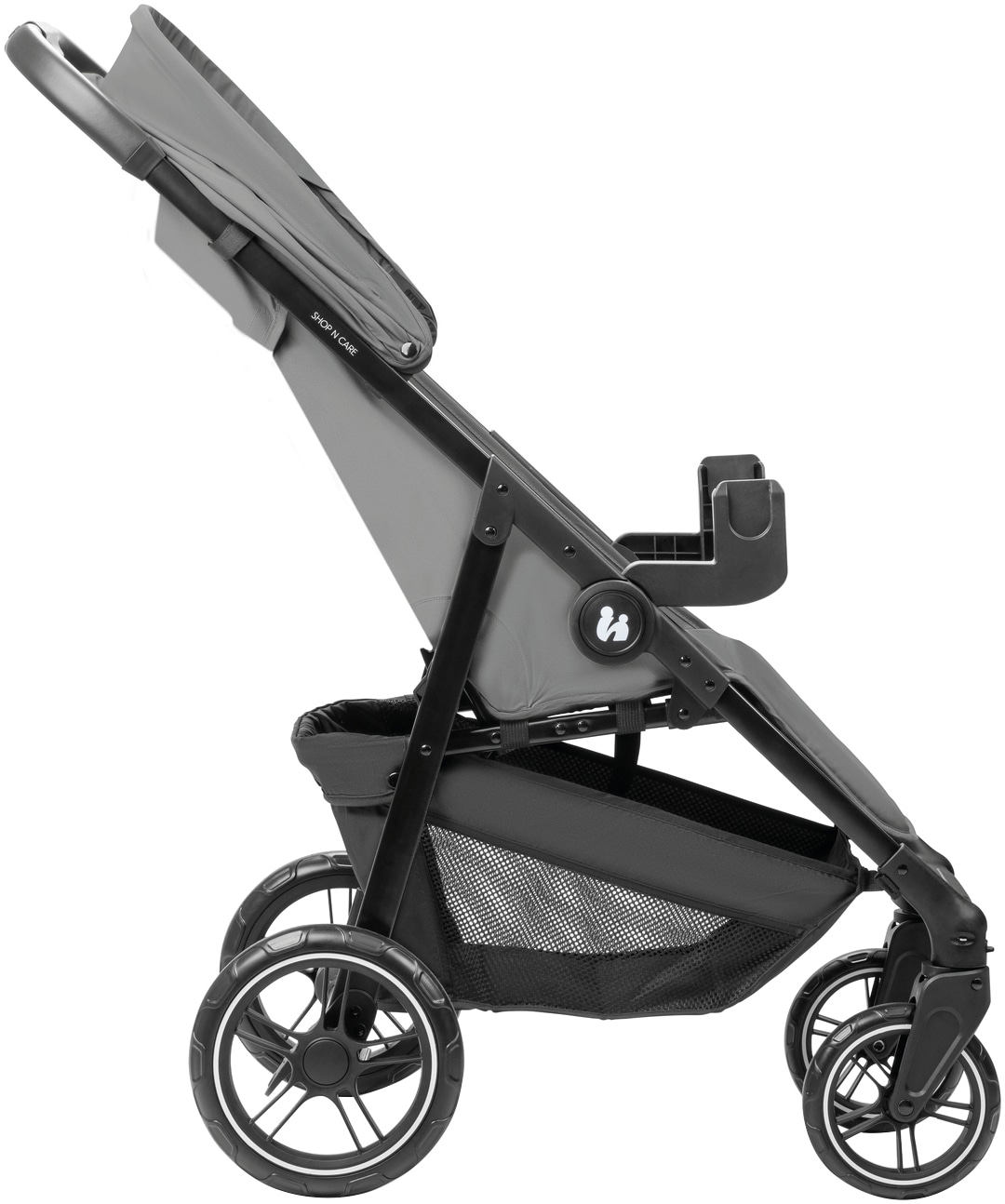 Hauck Poussette pour enfants »Shop N Care, Grey« 22 kilos bis 22 kg belastbar; kompatibel mit Babyschale