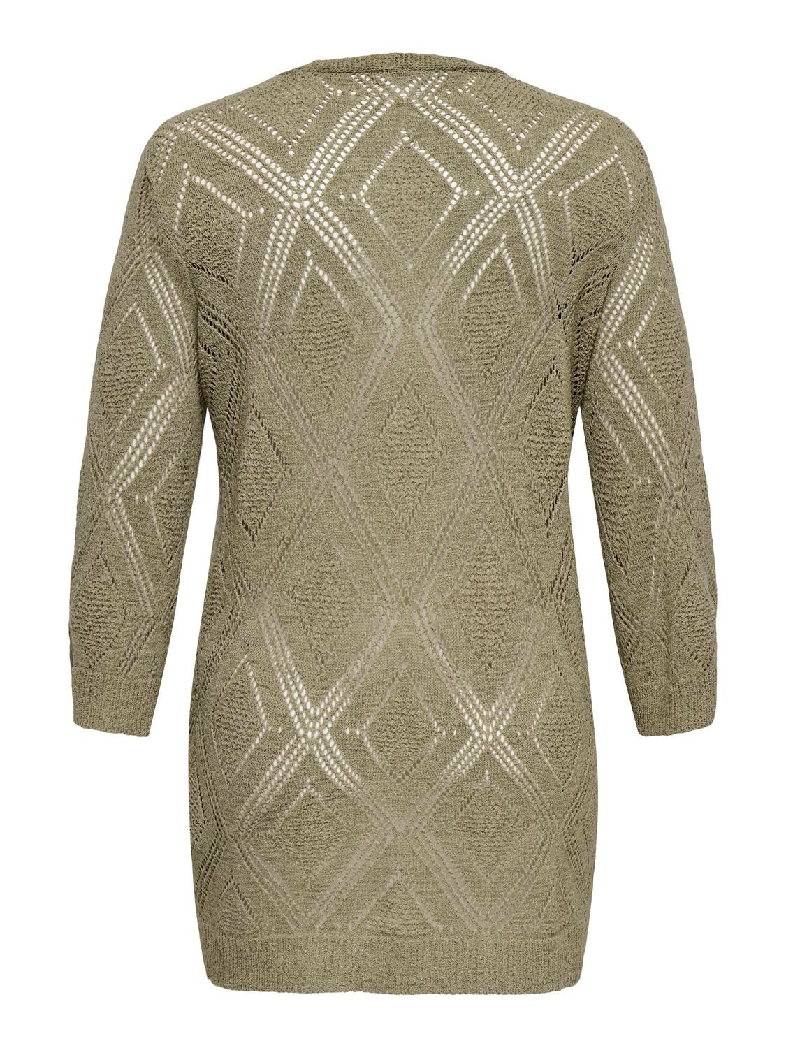 ONLY CARMAKOMA Veste en tricot »CARPAMELA 4/5 OPEN CARDIGAN KNT«